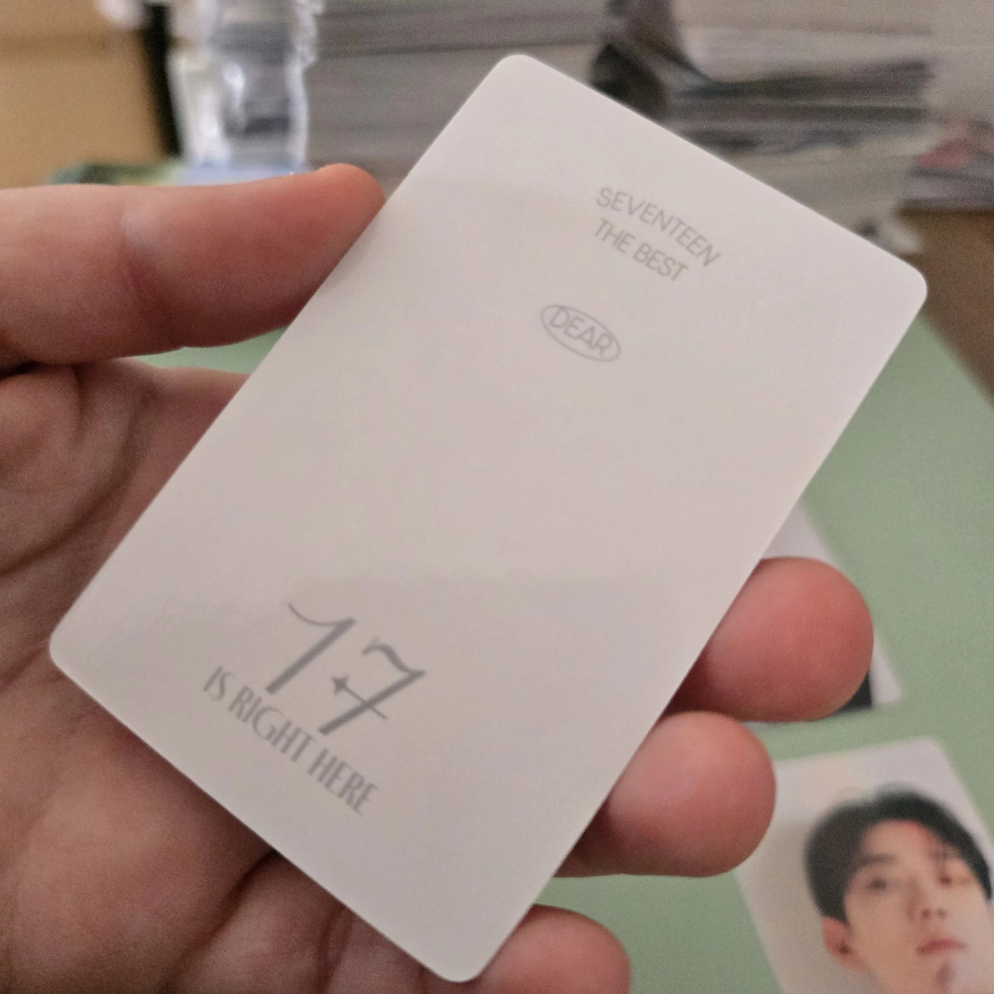 SEVENTEEN Joshua SEVENTEEN - Joshua - 17 IS RIGHT HERE Album carat version dear version photocard set listing photo 2