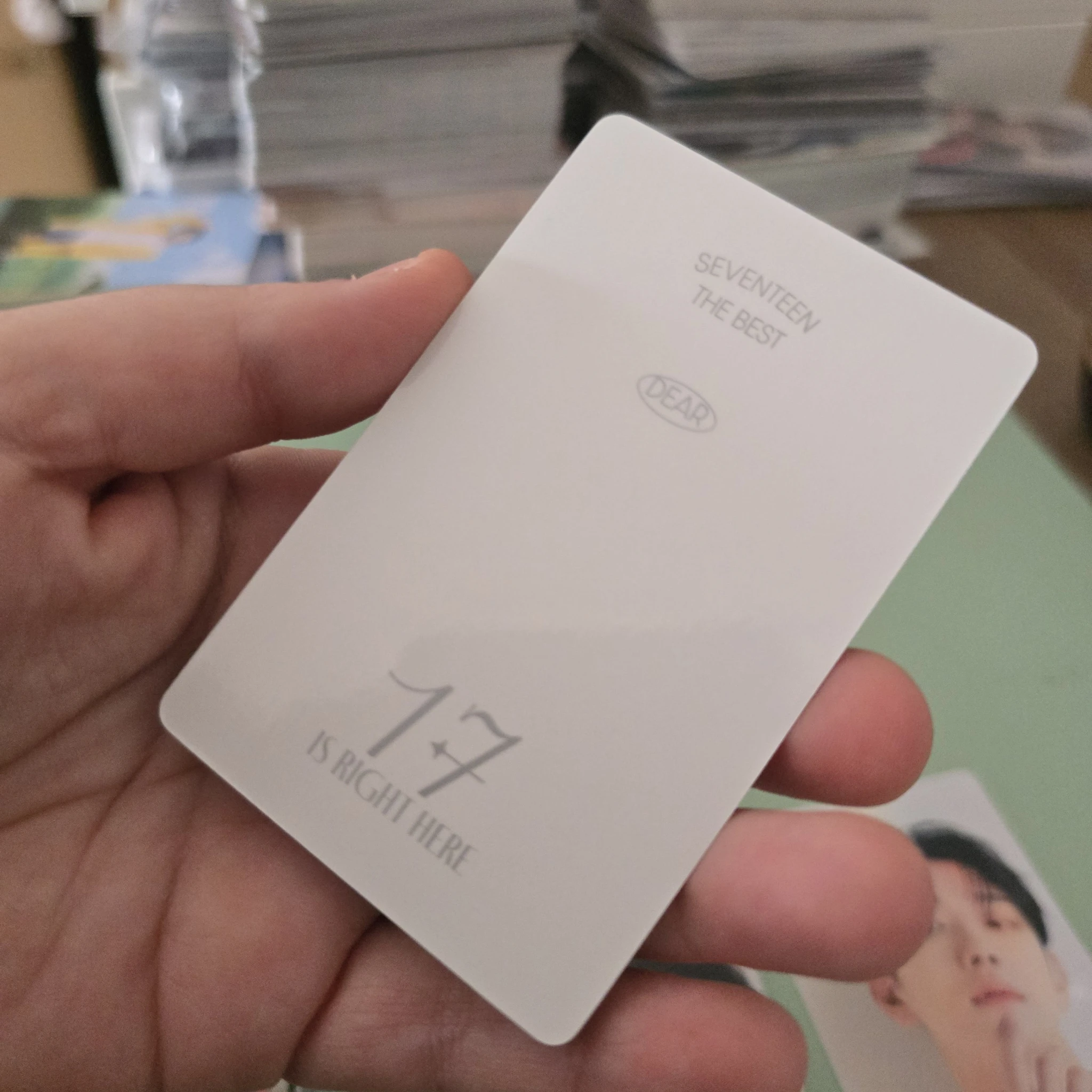 SEVENTEEN Joshua SEVENTEEN - Joshua - 17 IS RIGHT HERE Album carat version dear version photocard set listing photo 2