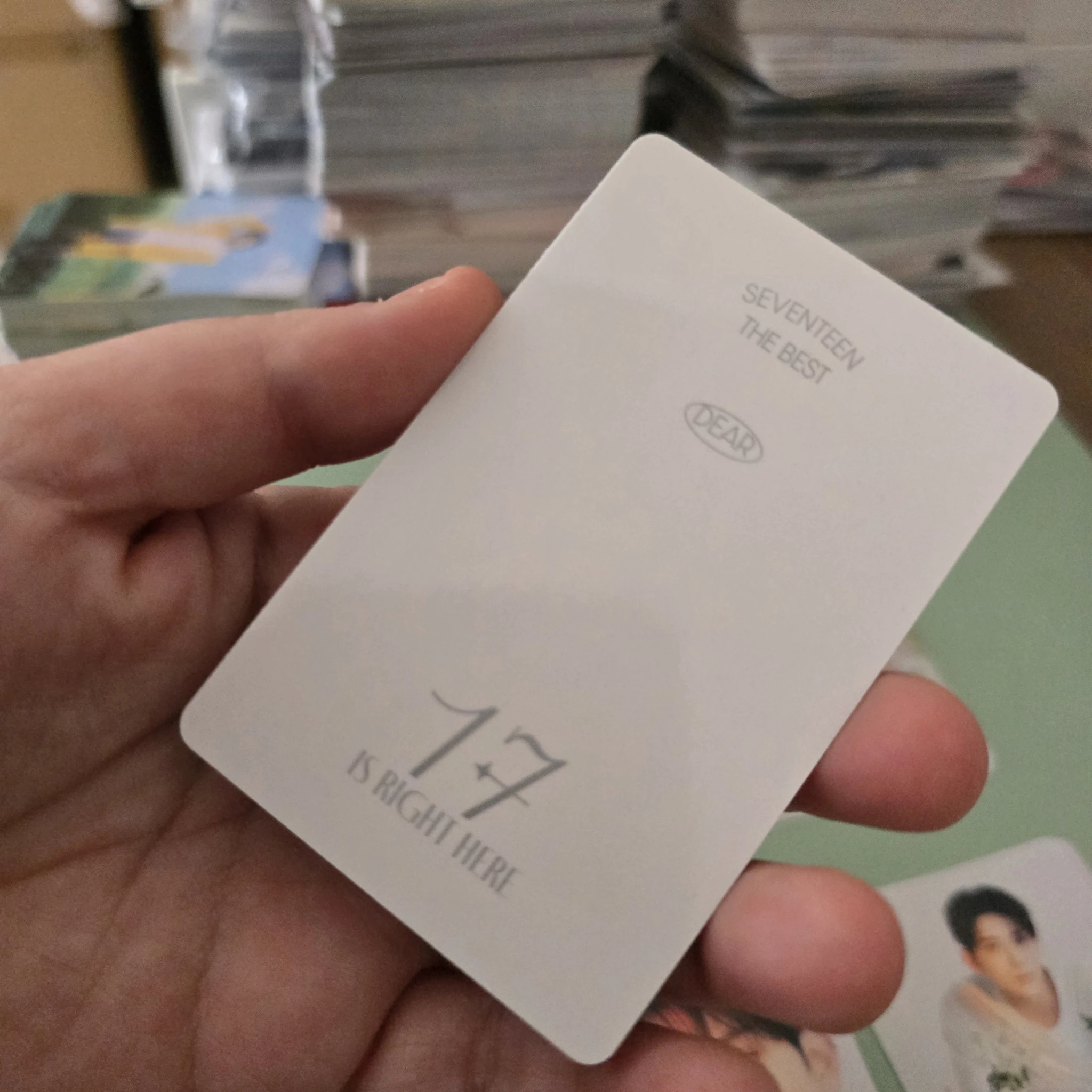 SEVENTEEN Joshua SEVENTEEN - Joshua - 17 IS RIGHT HERE Album carat version dear version photocard set listing photo 2