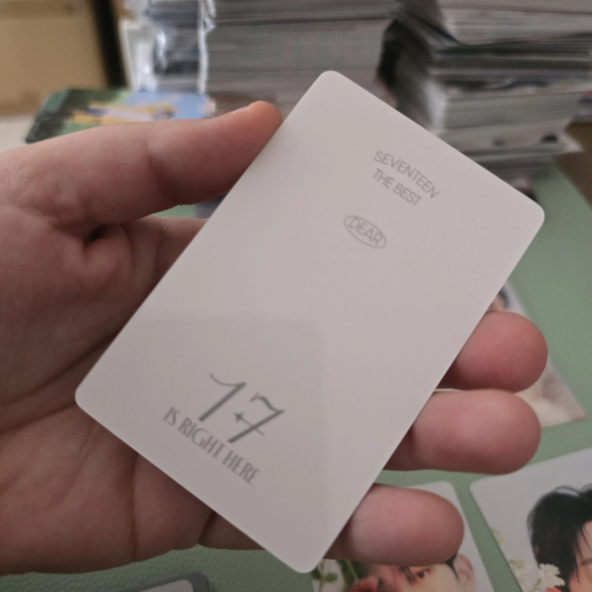 SEVENTEEN Joshua SEVENTEEN - Joshua - 17 IS RIGHT HERE Album carat version dear version photocard set listing photo 2