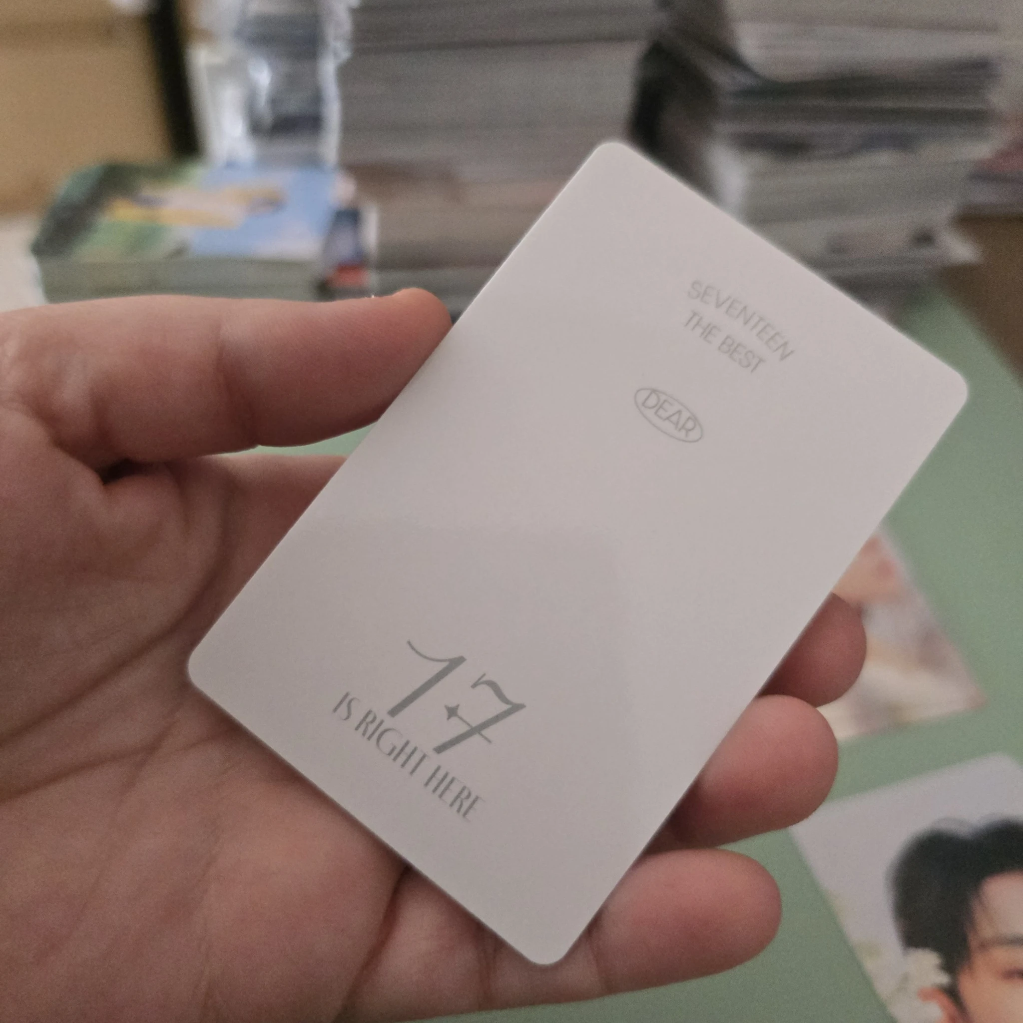 SEVENTEEN Joshua SEVENTEEN - Joshua - 17 IS RIGHT HERE Album carat version dear version photocard set listing photo 2