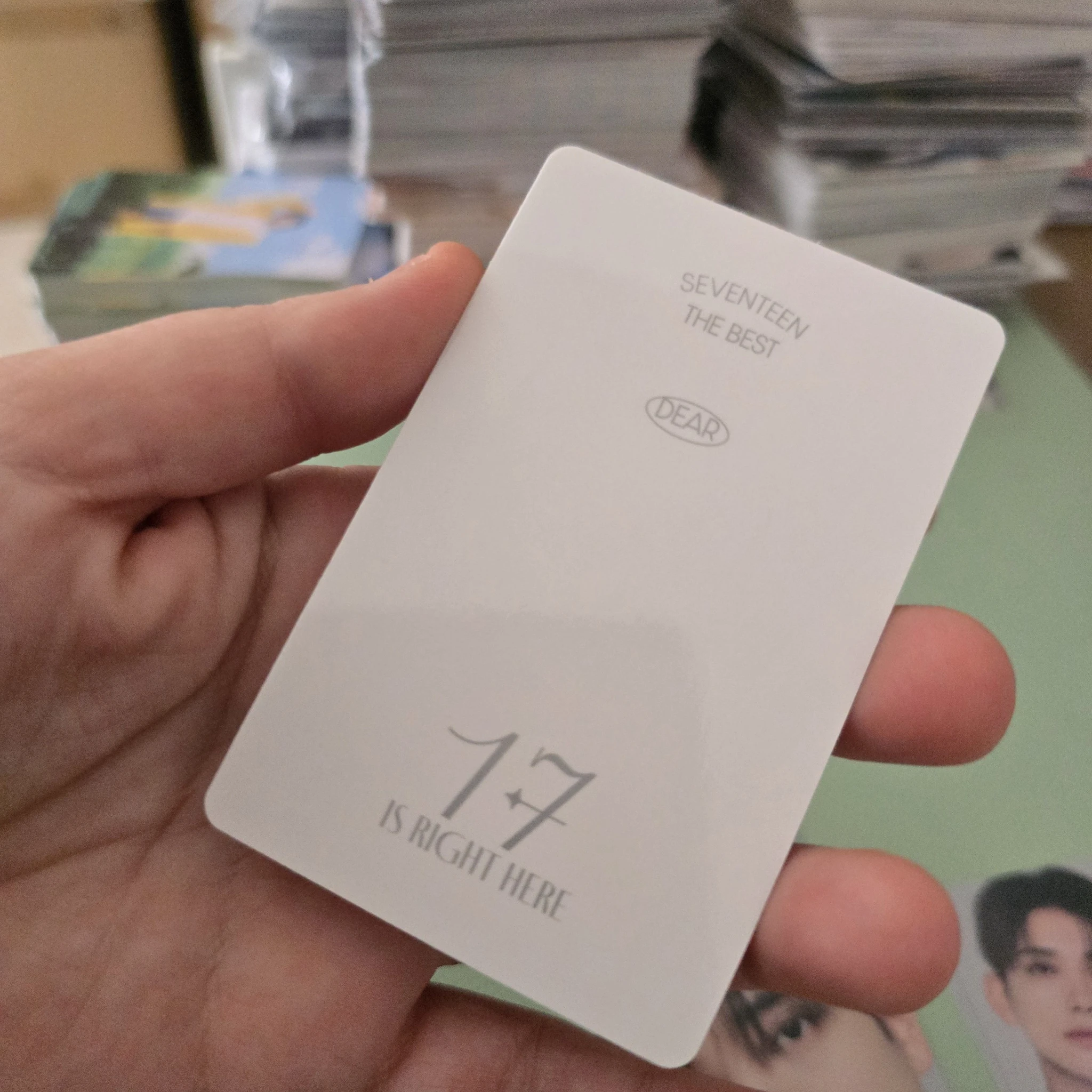 SEVENTEEN Joshua SEVENTEEN - Joshua - 17 IS RIGHT HERE Album carat version dear version photocard set listing photo 2