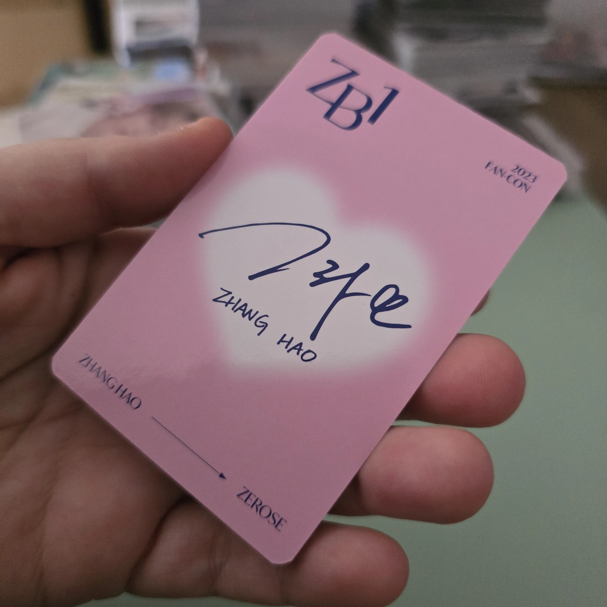 ZEROBASEONE Hao ZEROBASEONE - Hao - 2023 FAN-CON Event trading card D version listing photo 2