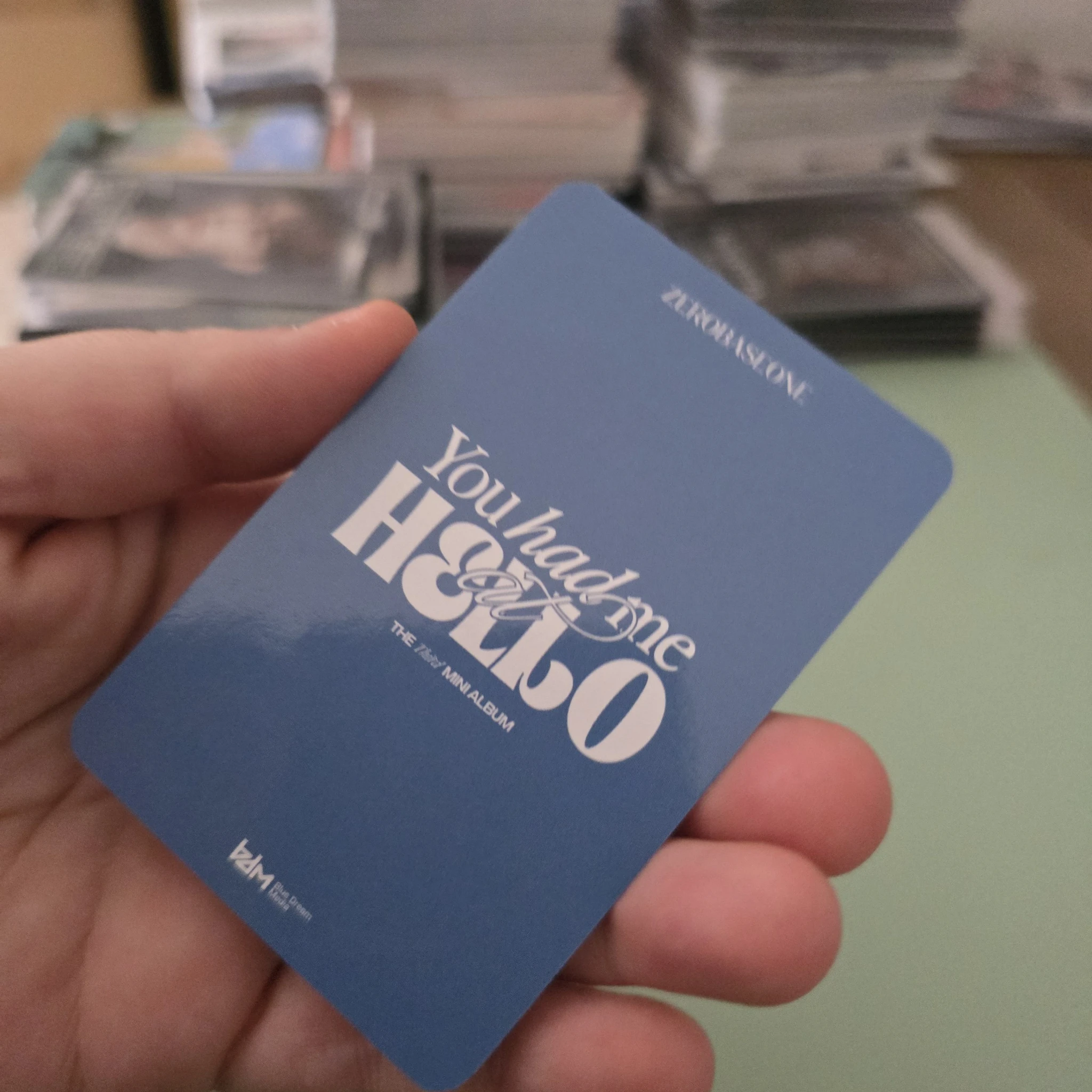 ZEROBASEONE Hao ZEROBASEONE - Hao - You had me at HELLO Album pob (pre-order benefit) blue dream media (bdm) digipack version listing photo 2