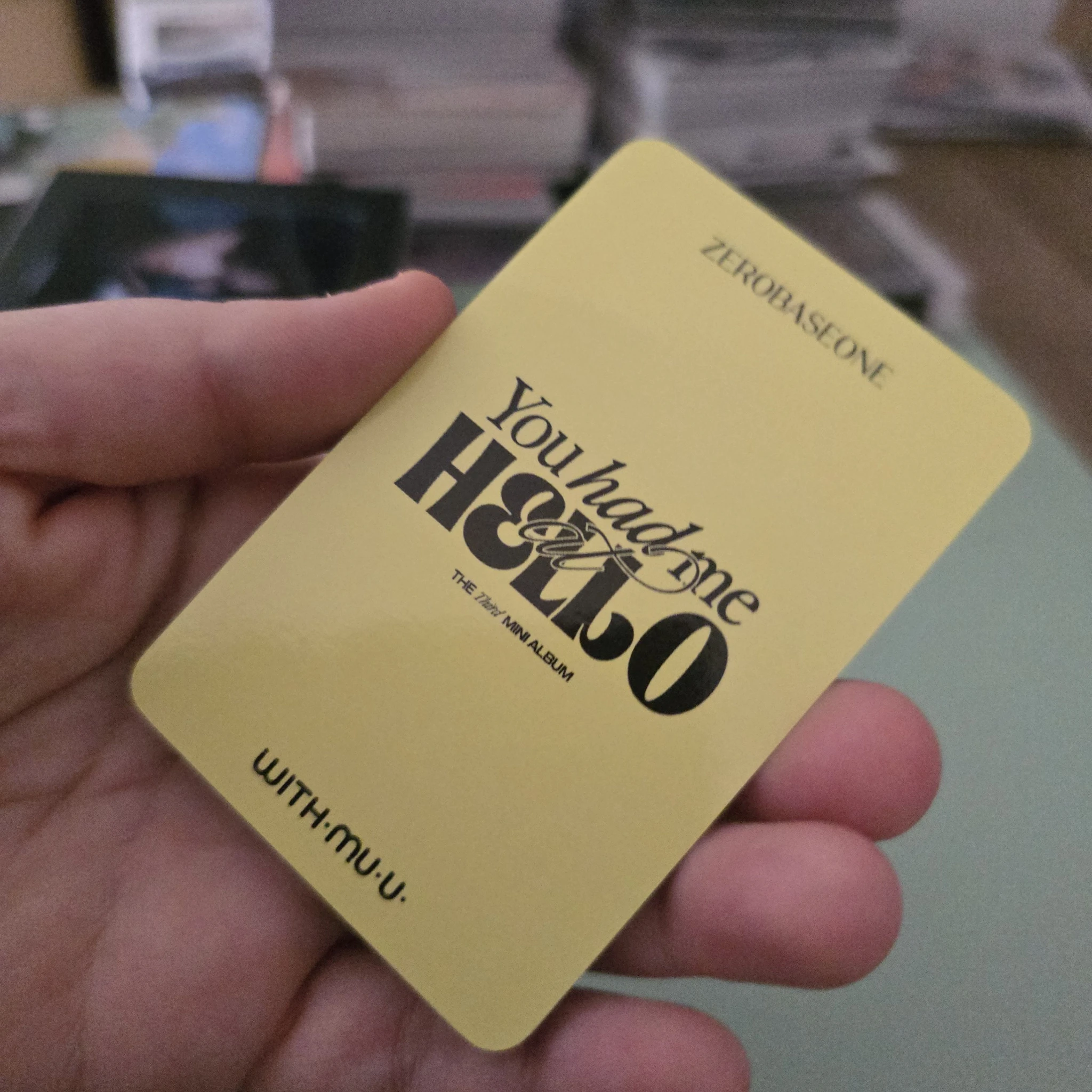 ZEROBASEONE Hao ZEROBASEONE - Hao - You had me at HELLO Album withmuu zerose version lucky draw listing photo 2
