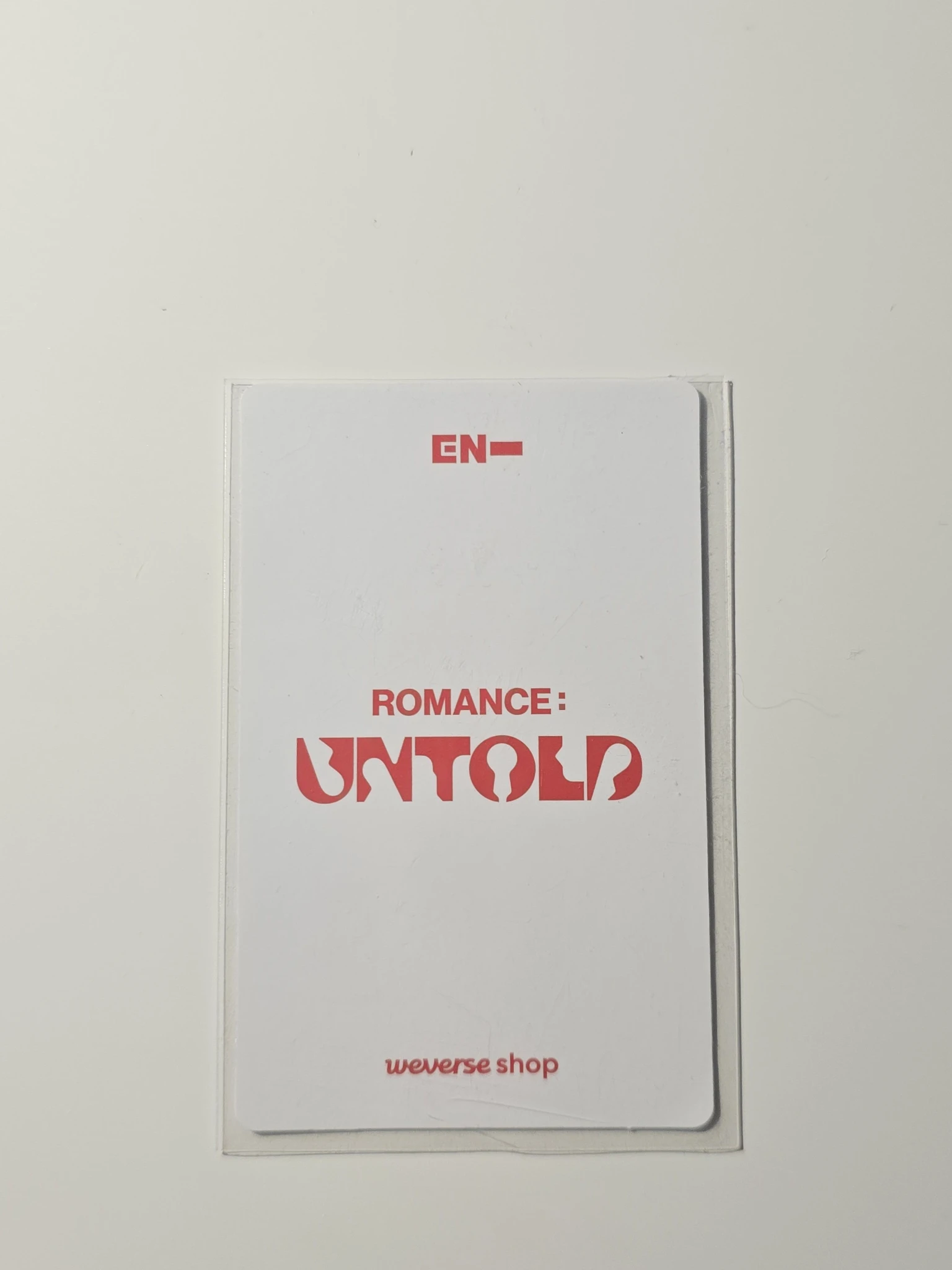 ENHYPEN Sunghoon ENHYPEN - Sunghoon - ROMANCE: UNTOLD Album weverse shop global (wvg) pre-order benefit (pob) standard version listing photo 2