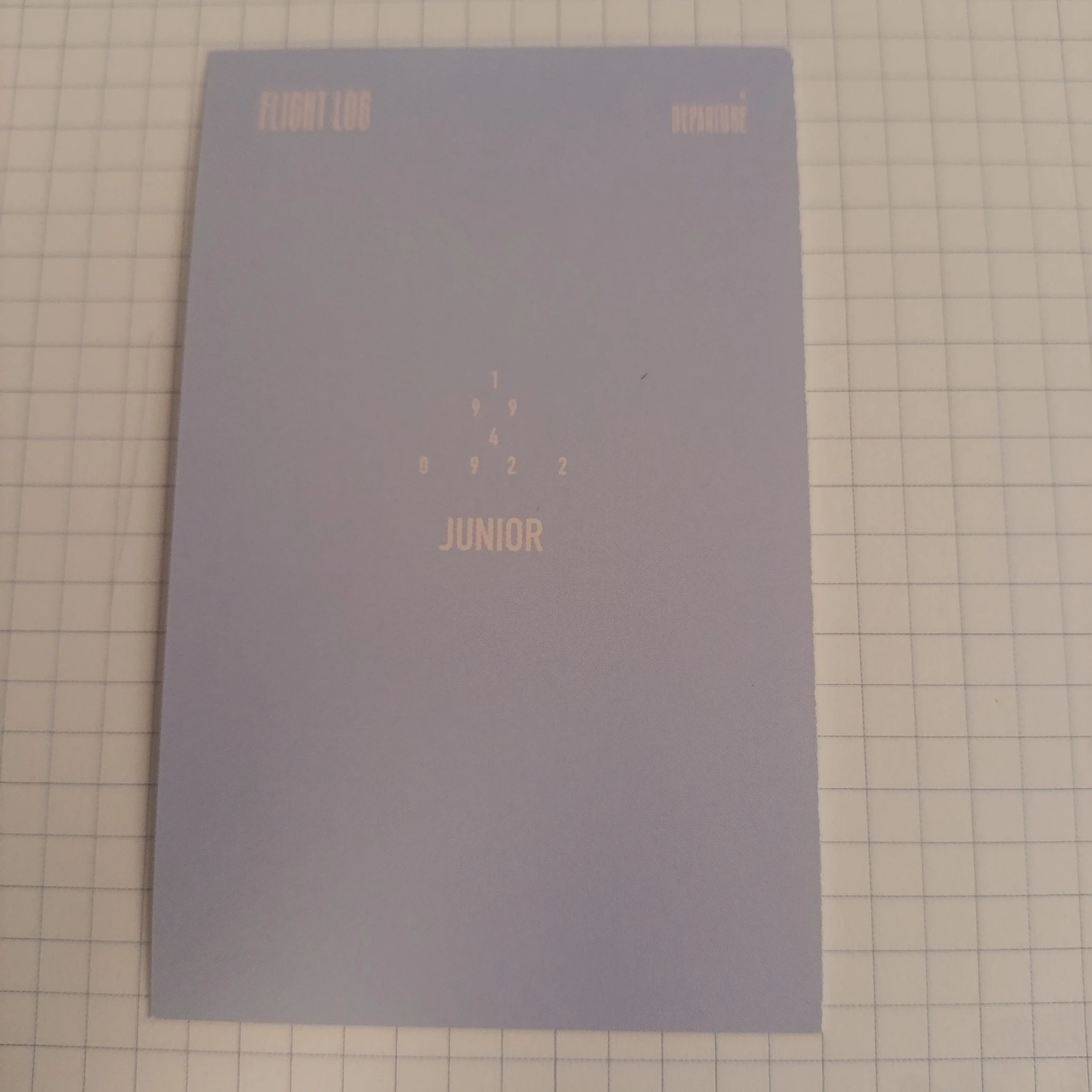 GOT7 Jinyoung GOT7 - Jinyoung - FLIGHT LOG : DEPARTURE Album album photocard listing photo 2