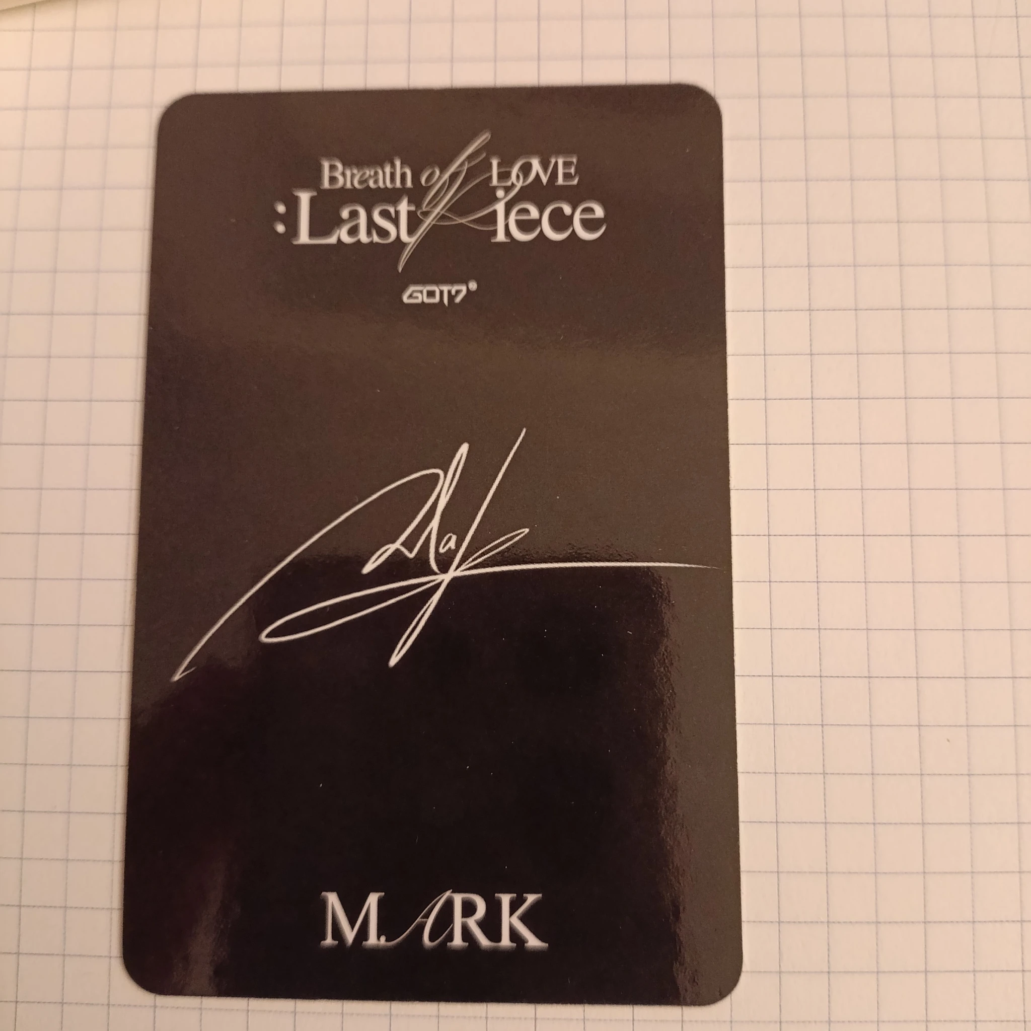 GOT7 Mark GOT7 - Mark - Breath of Love : Last Piece Album album photocard balloon version listing photo 2