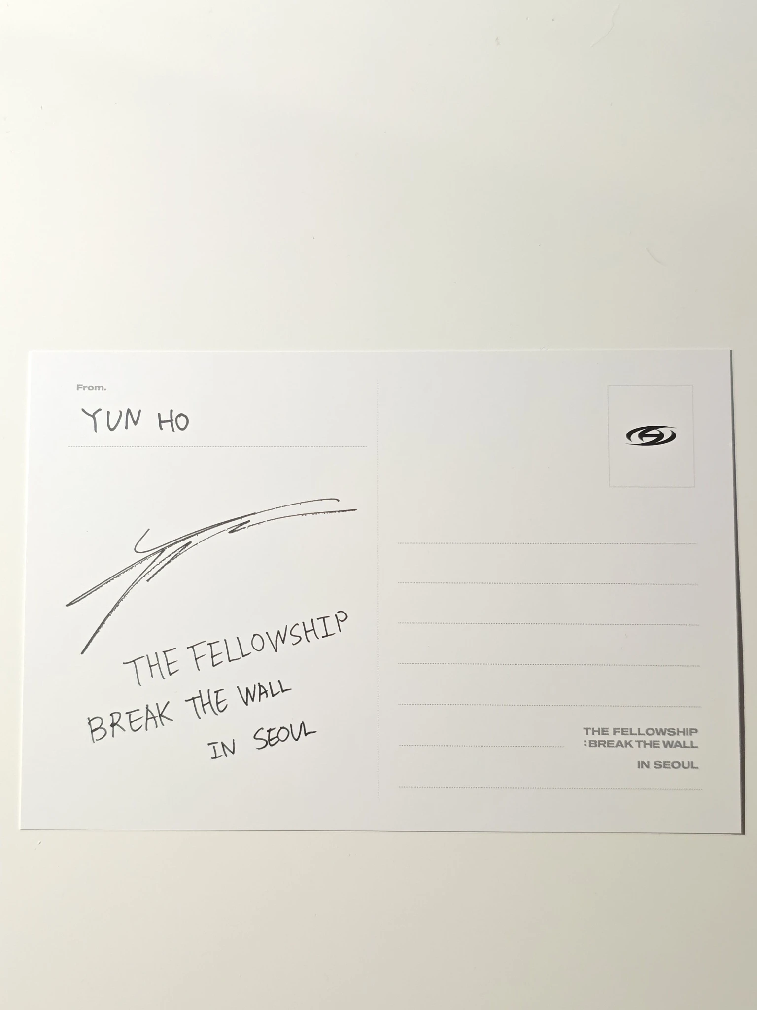 ATEEZ Yunho ATEEZ - Yunho - The Fellowship : Break The Wall in Seoul DVD/Blu-Ray Other dvd inclusion postcard postcard set listing photo 2
