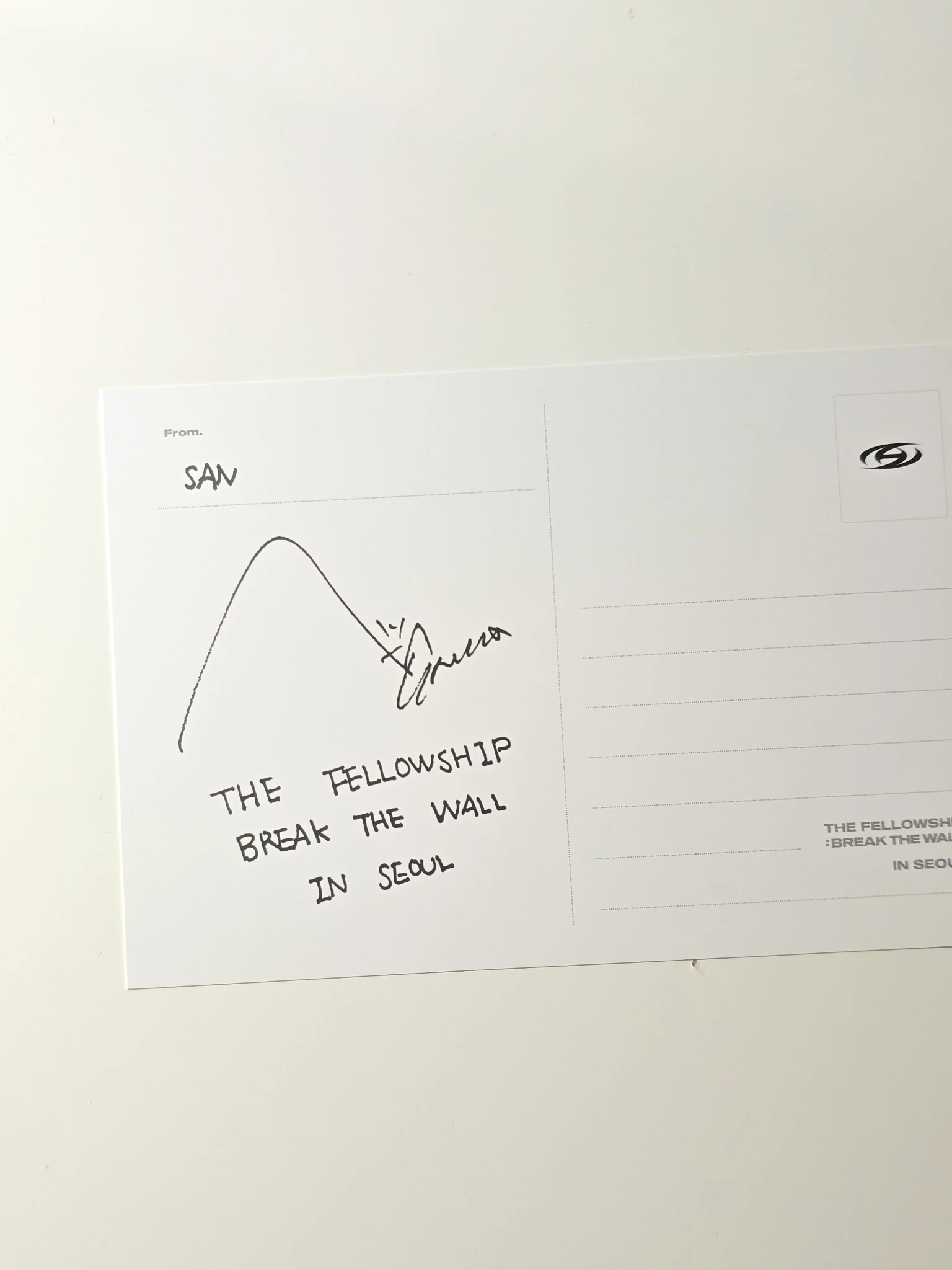 ATEEZ San ATEEZ - San - The Fellowship : Break The Wall in Seoul DVD/Blu-Ray Other dvd inclusion postcard postcard set listing photo 2