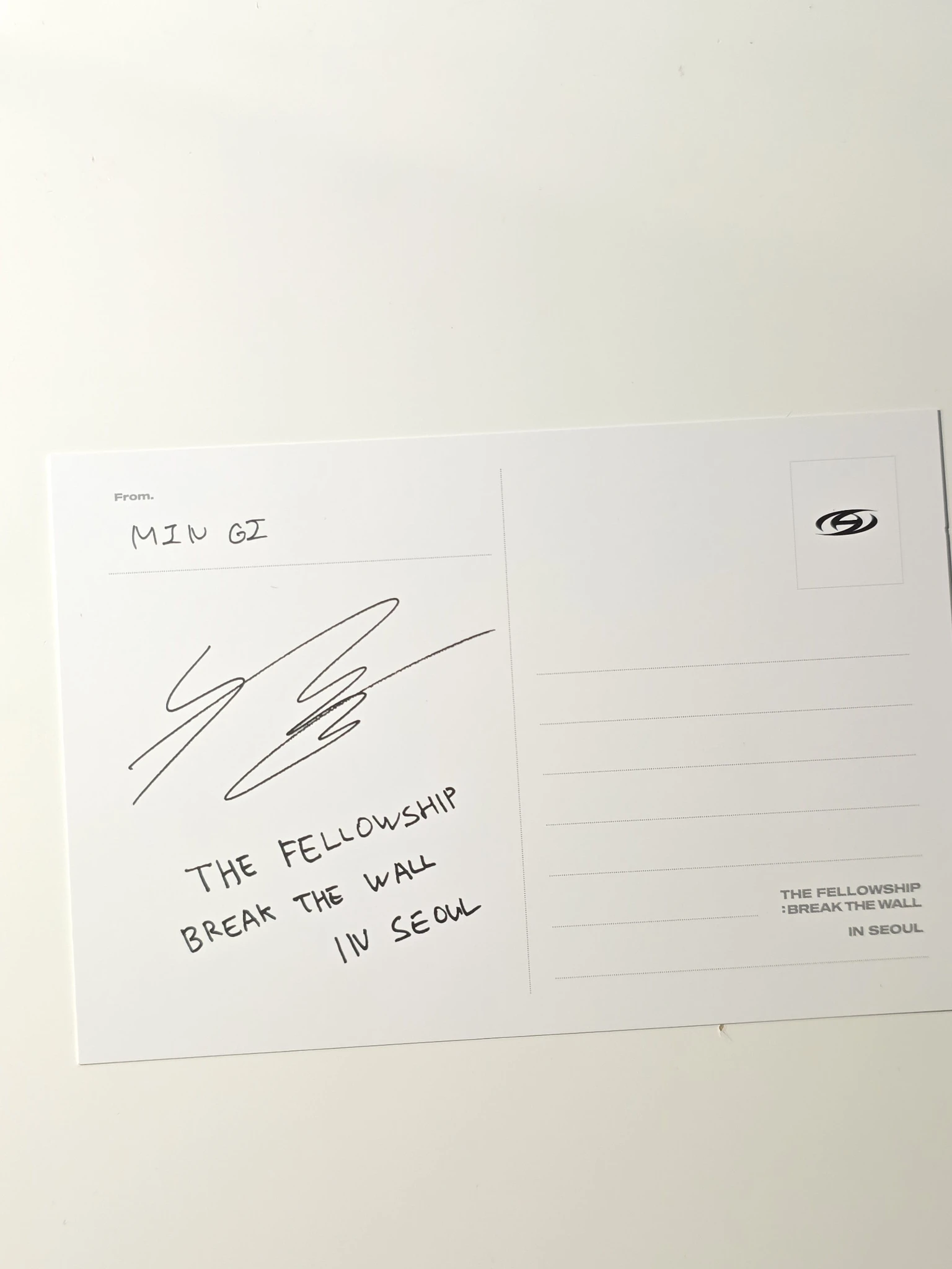 ATEEZ Mingi ATEEZ - Mingi - The Fellowship : Break The Wall in Seoul DVD/Blu-Ray Other dvd inclusion postcard postcard set listing photo 2