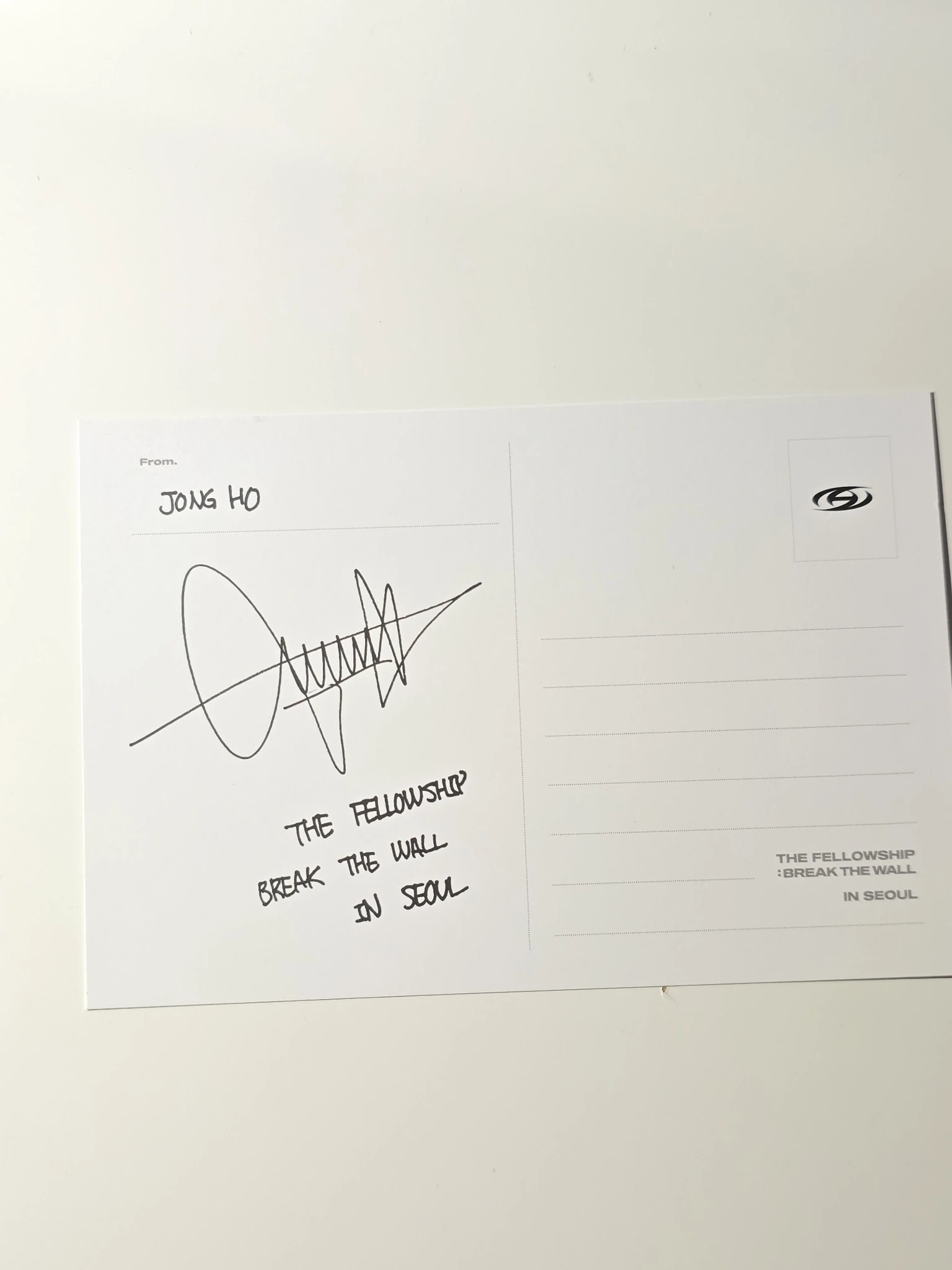 ATEEZ Jongho ATEEZ - Jongho - The Fellowship : Break The Wall in Seoul DVD/Blu-Ray Other dvd inclusion postcard postcard set listing photo 2