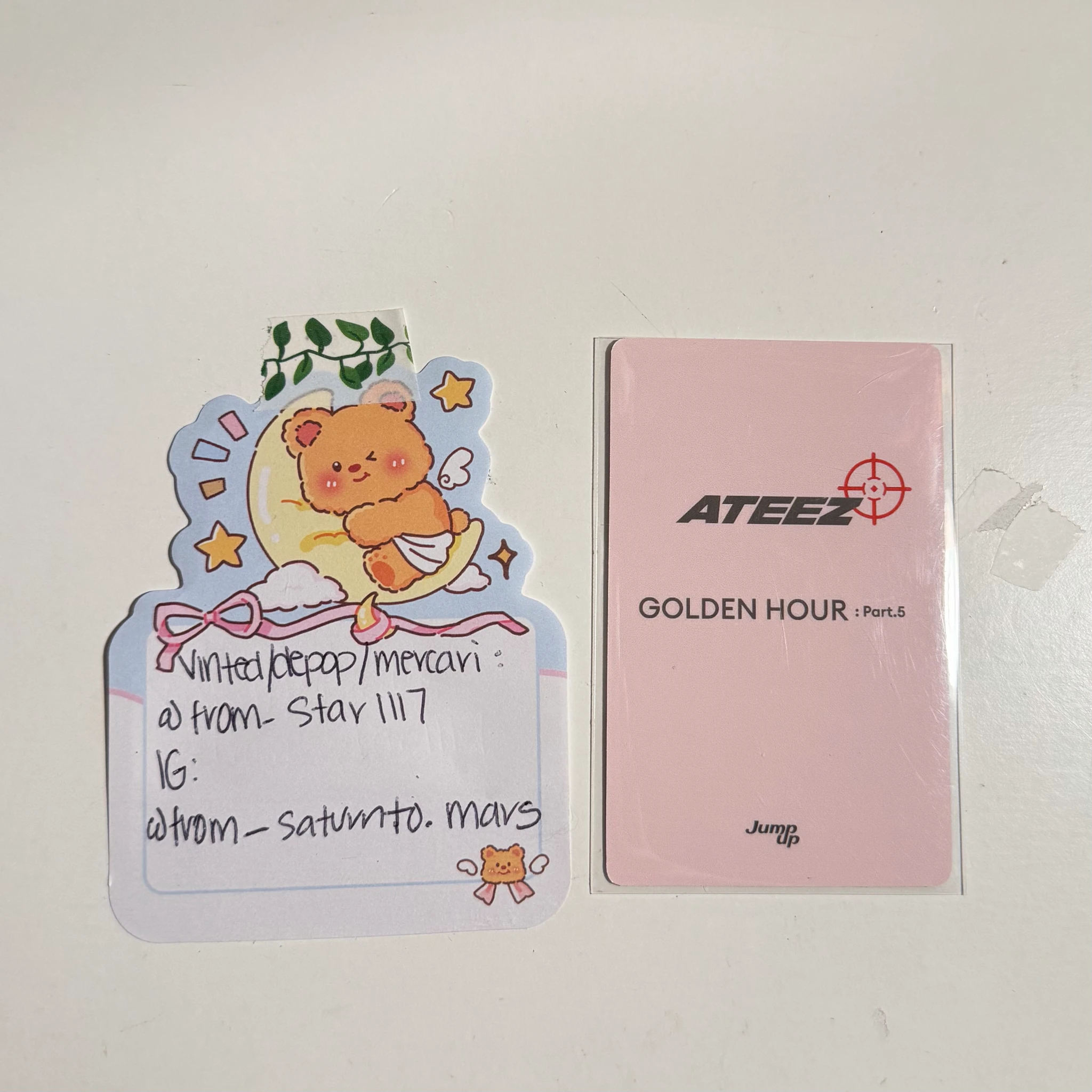 ATEEZ Wooyoung ATEEZ - Wooyoung - GOLDEN HOUR : Part.5 Album jump up lucky draw (LD) version 1 listing photo 2