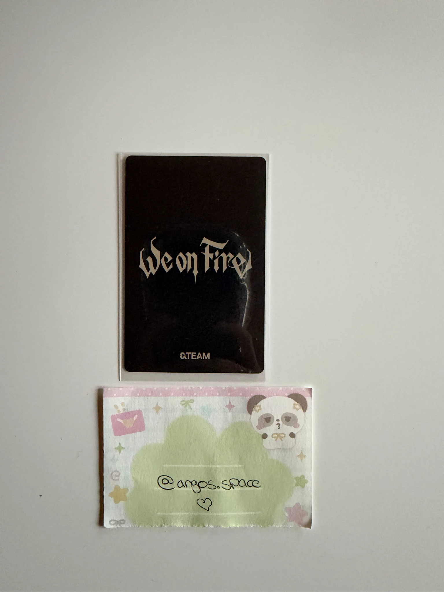 &TEAM Jo &TEAM - We on Fire  Album album photocard standard version listing photo 2