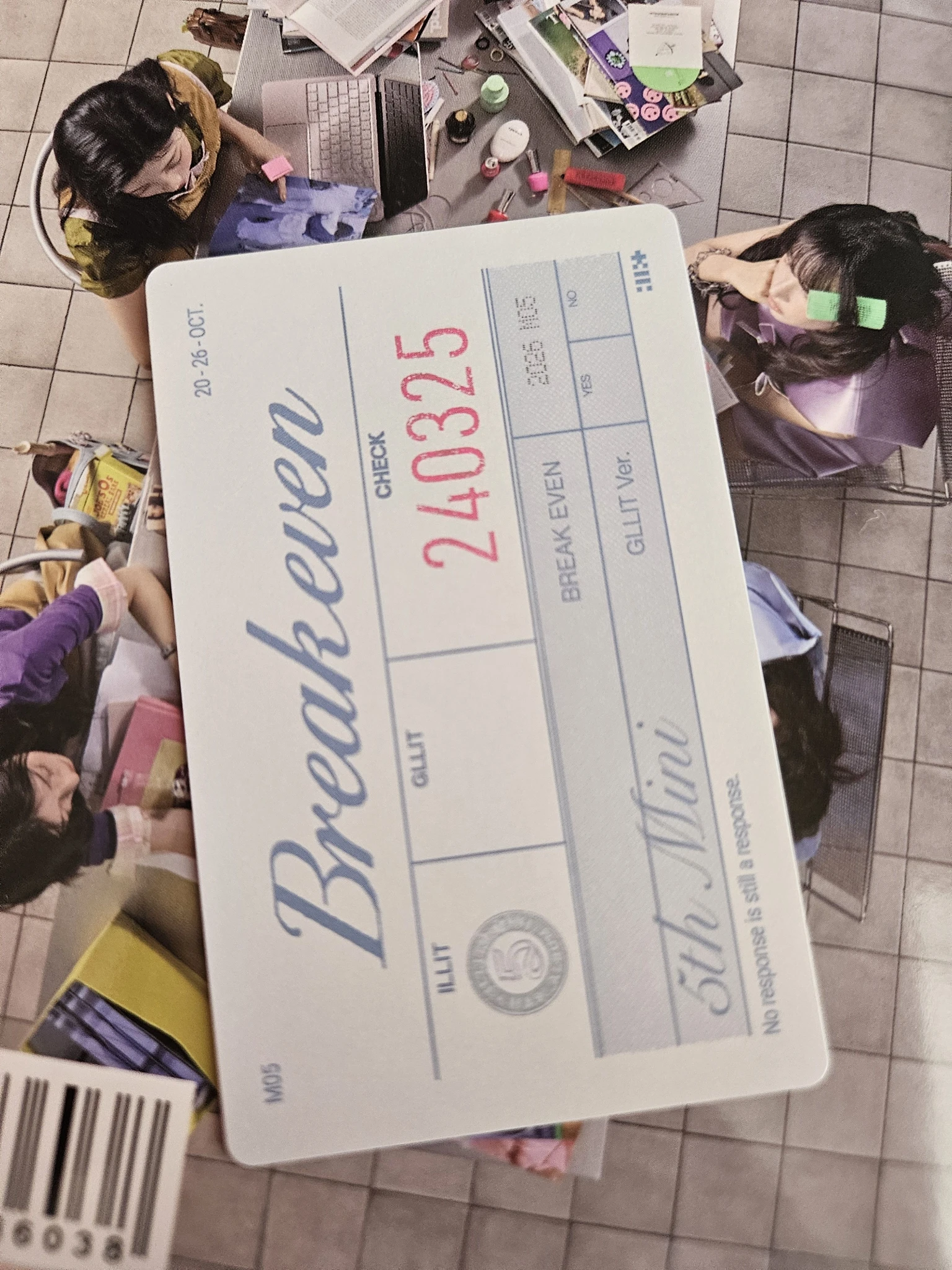 ILLIT Iroha ILLIT - Iroha - BREAK EVEN Album gllit version album photocard listing photo 2