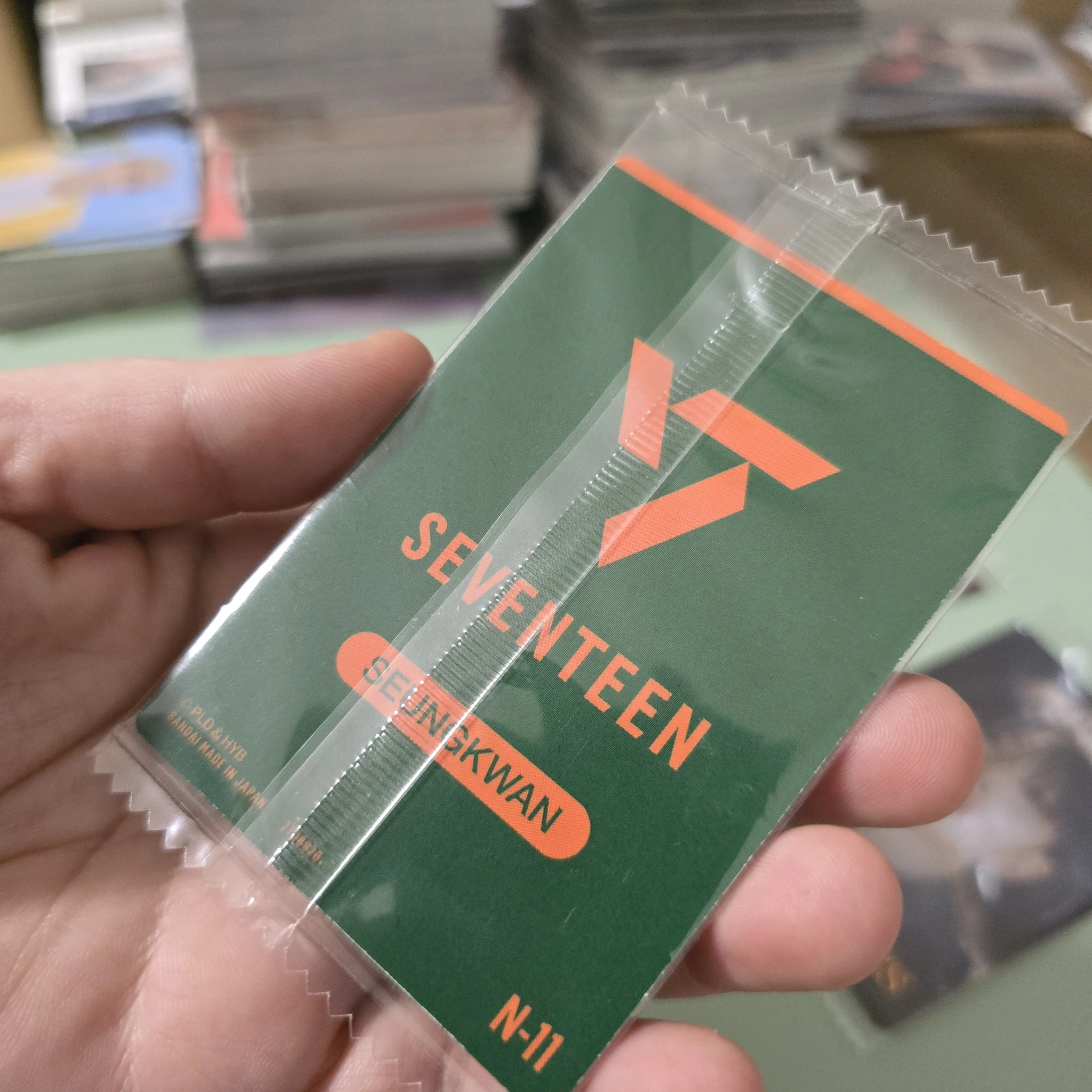 SEVENTEEN Seungkwan SEVENTEEN - Seungkwan - Bandai x SEVENTEEN Brand Collaboration Other japan trading card holographic (hologram) foil card listing photo 2