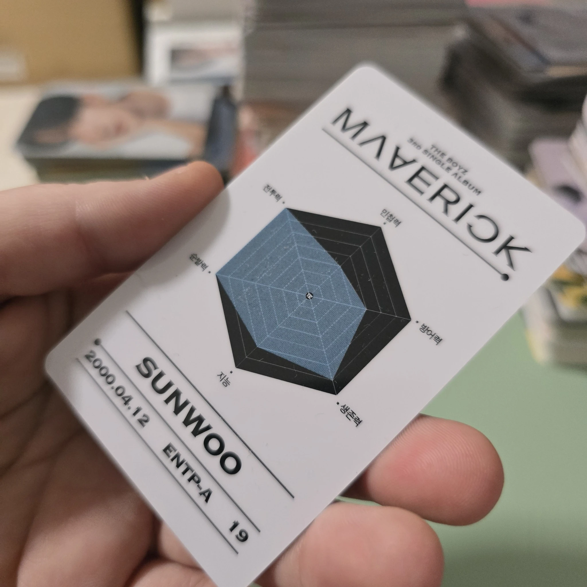 THE BOYZ Sunwoo THE BOYZ - Sunwoo - Maverick Album album photocard id card album inclusion listing photo 2