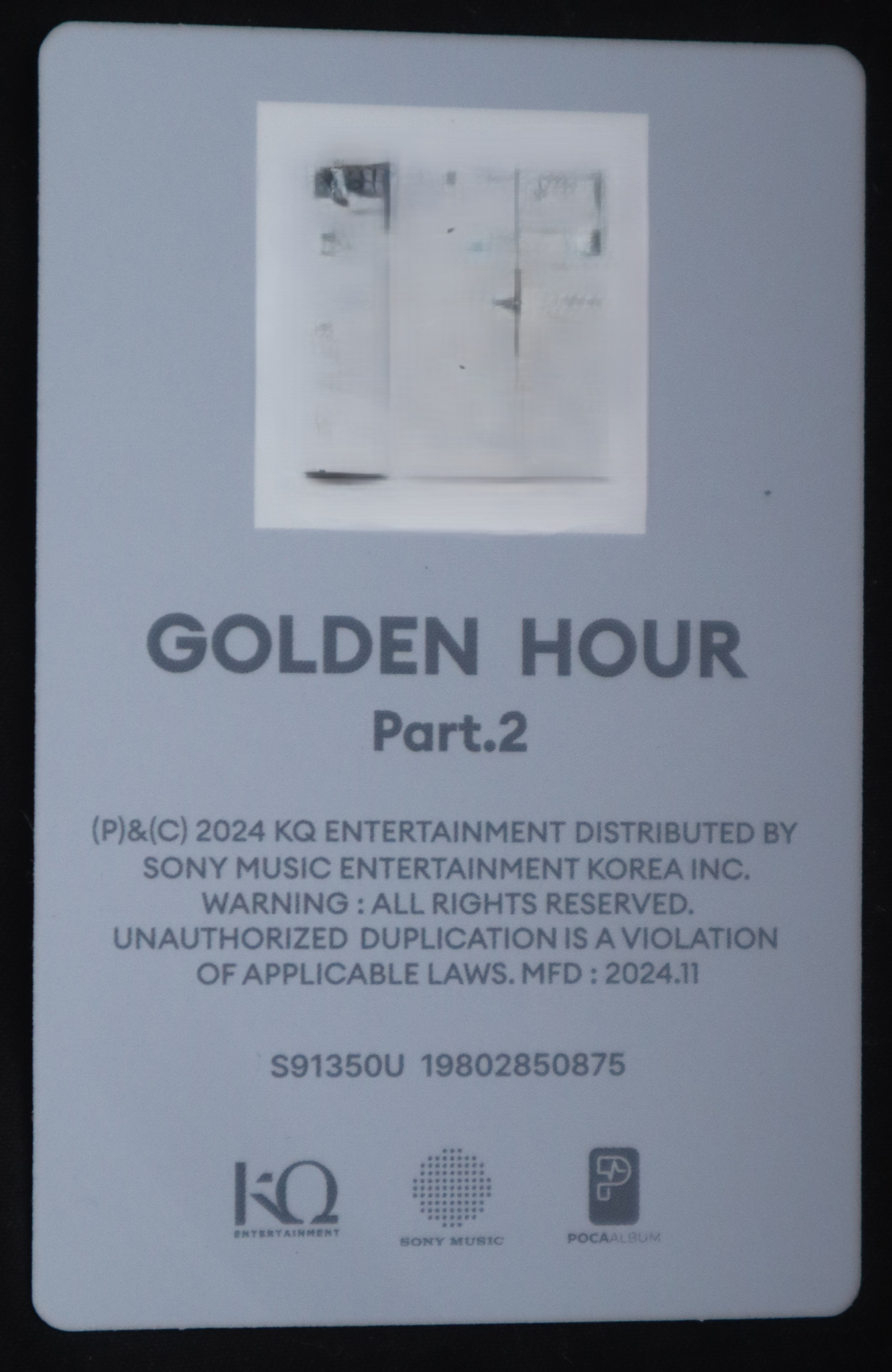 ATEEZ Wooyoung ATEEZ - Wooyoung - Golden Hour : Part 2 Album poca album to version qr card listing photo 3