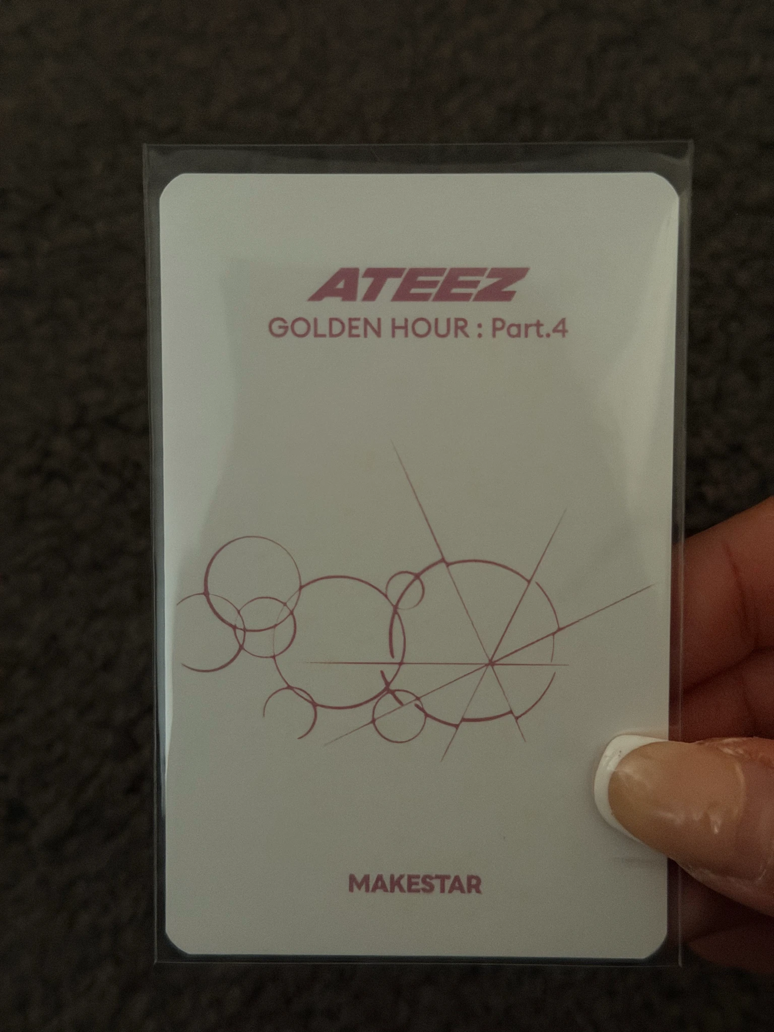 ATEEZ Jongho ATEEZ - Jongho - Golden Hour : Part.4 Album makestar pob (pre-order benefit) fansign round 5 listing photo 3