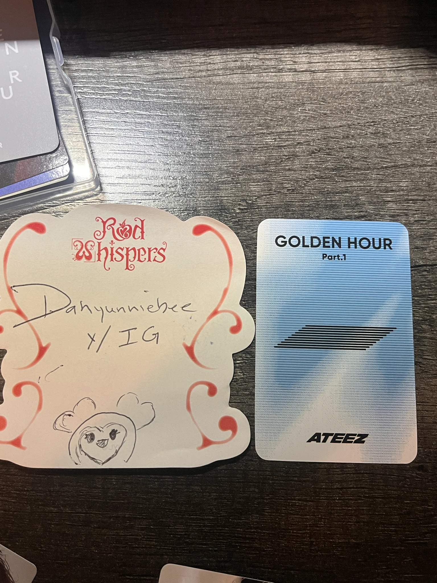 ATEEZ Wooyoung ATEEZ - Wooyoung - Golden Hour : Part.1 Album apple music fansign round 2 listing photo 3