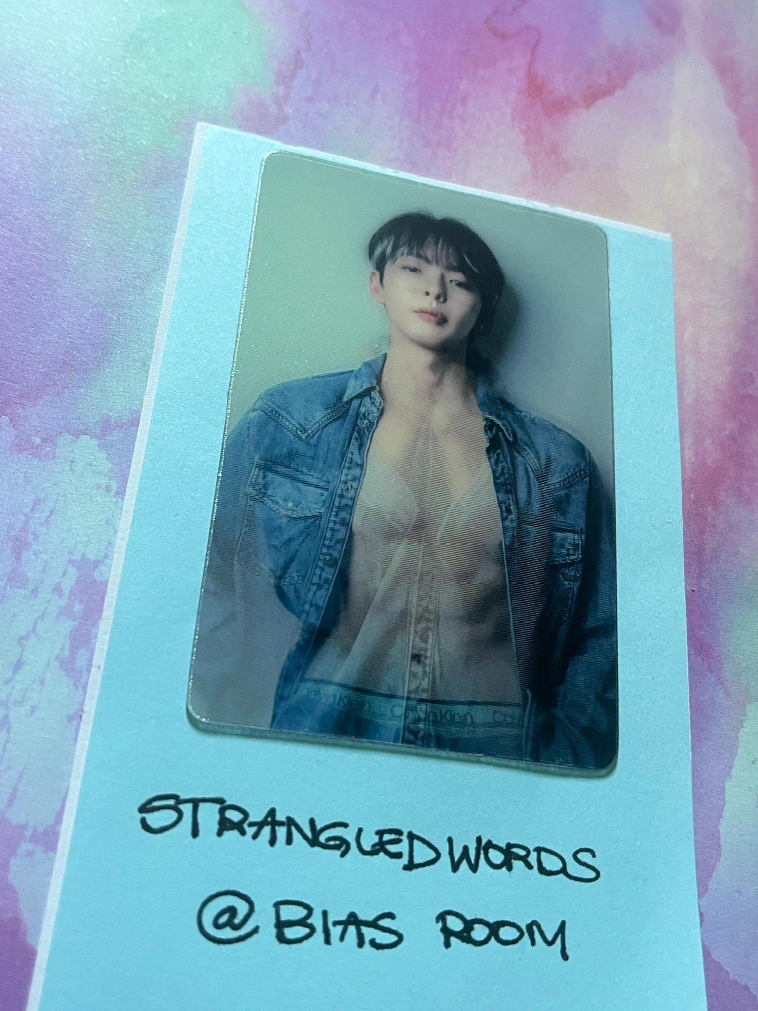 OnlyOneOf KB OnlyOneOf - KB - Things I Can’t Say LOve Album album photocard lenticular listing photo 3