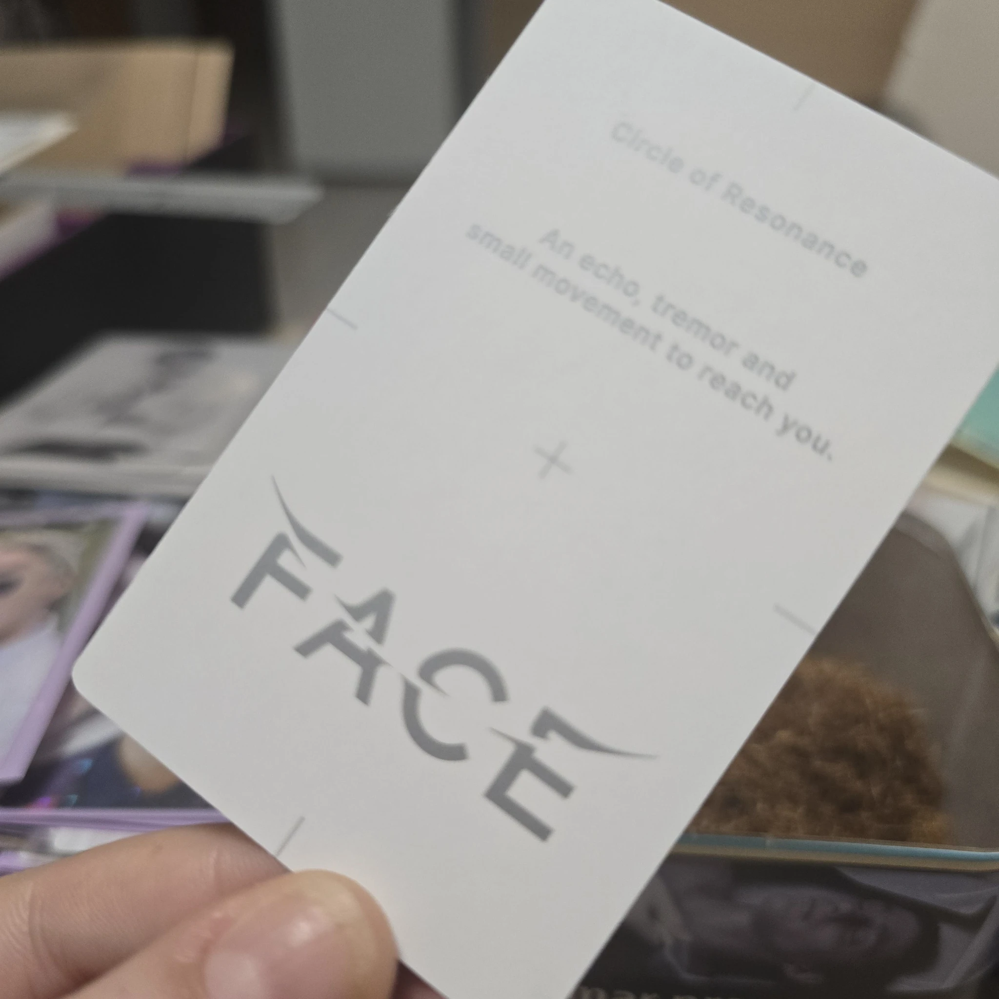 BTS Jimin BTS - Jimin - Face Album album photocard weverse albums ver. listing photo 3