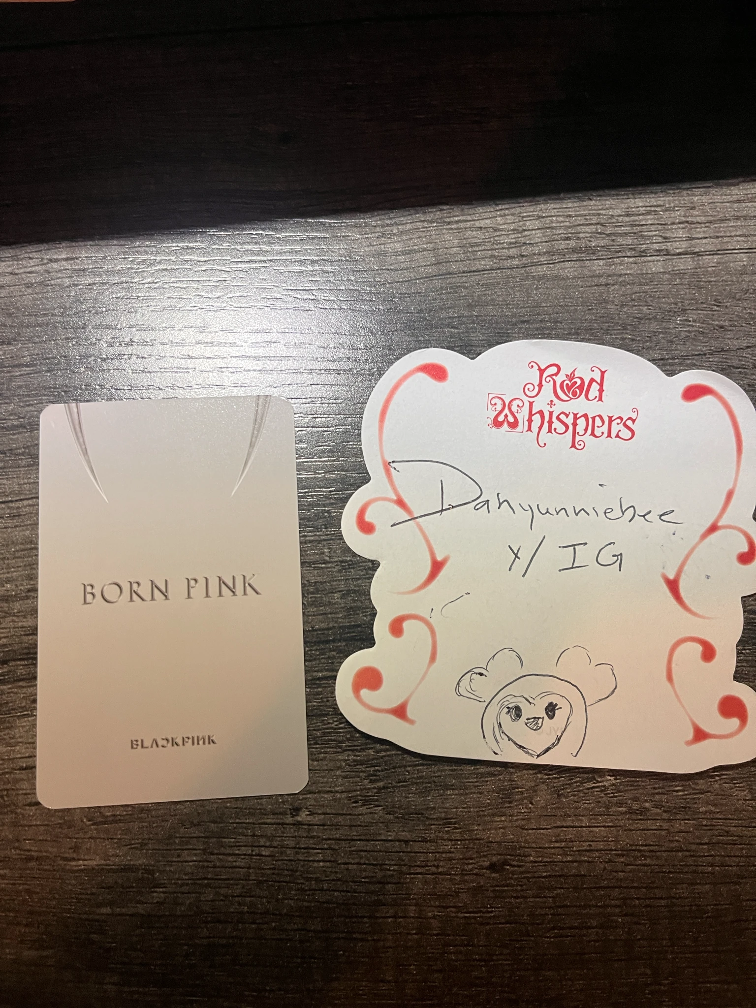 BLACKPINK Rosé BLACKPINK - Rosé - BORN PINK Album pob (pre-order benefit) ktown4u listing photo 3