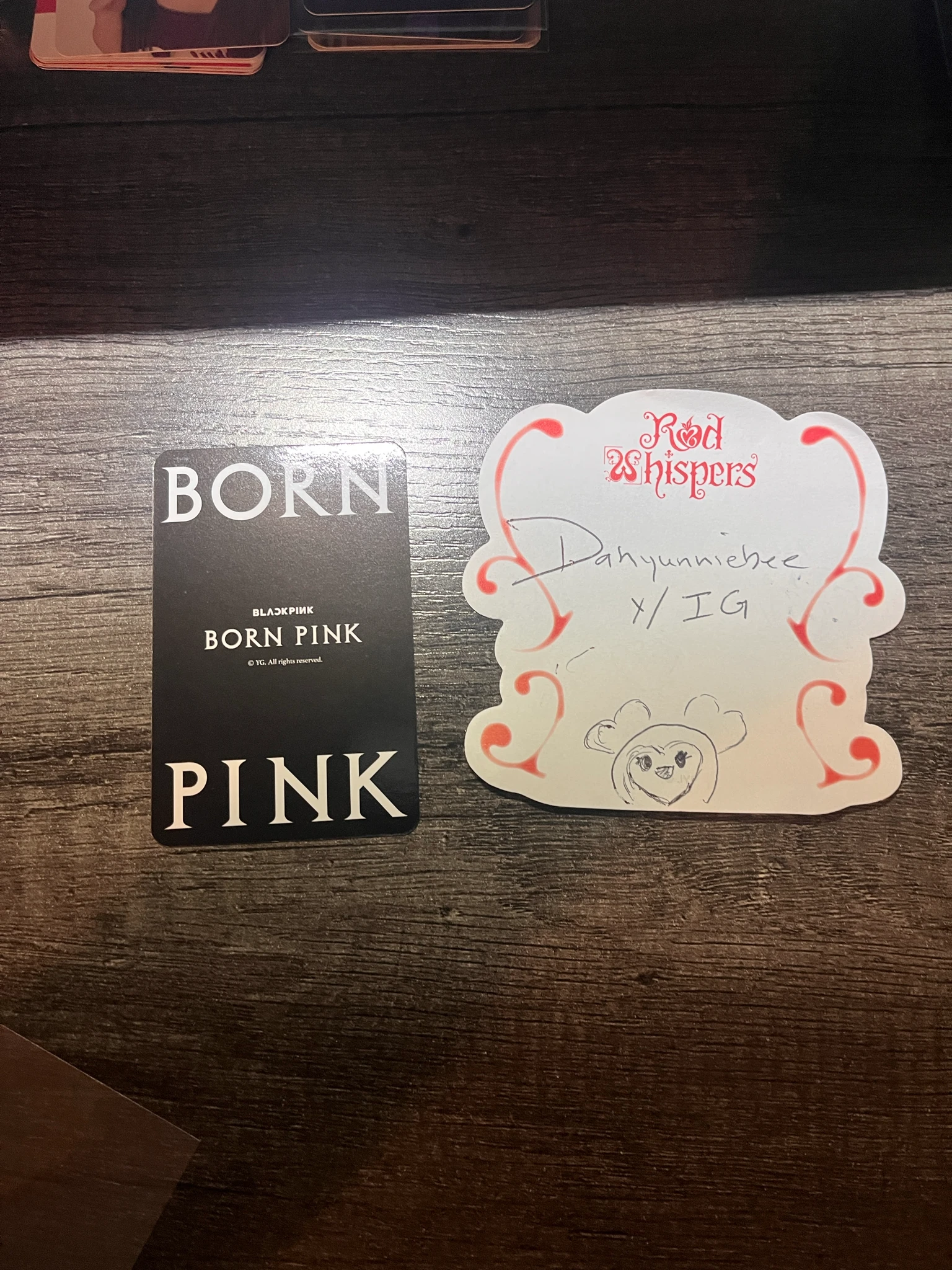 BLACKPINK Rosé BLACKPINK - Rosé - BORN PINK Album pop-up store merch photocard Pocket holder listing photo 3