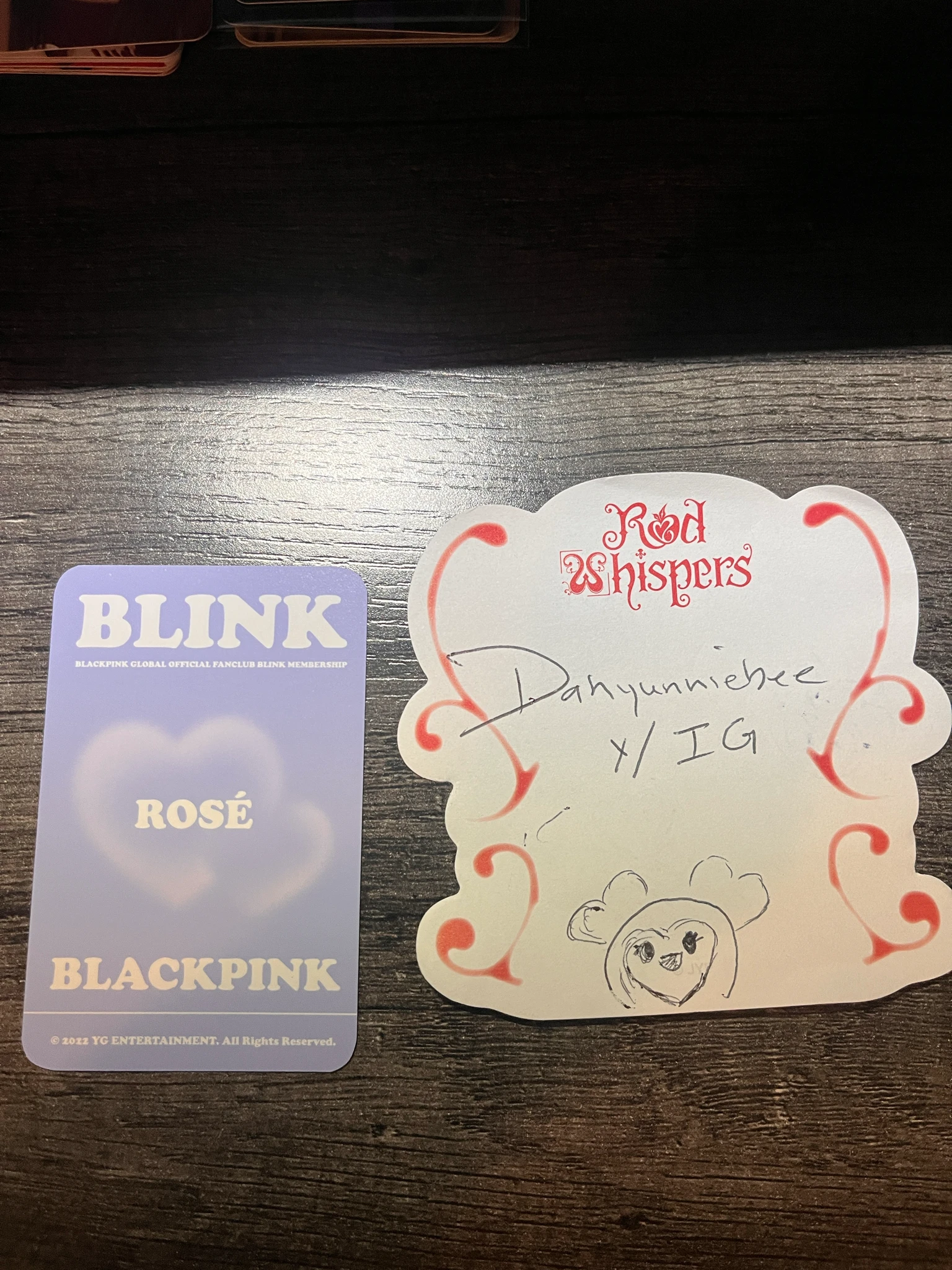 BLACKPINK Rosé BLACKPINK - Rosé - BLINK MEMBERSHIP Other premium kit membership listing photo 3