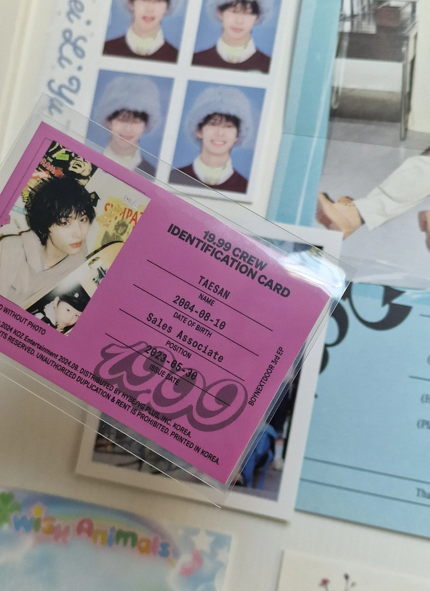 BOYNEXTDOOR Taesan BOYNEXTDOOR - Taesan - 19.99 Album id card listing photo 3