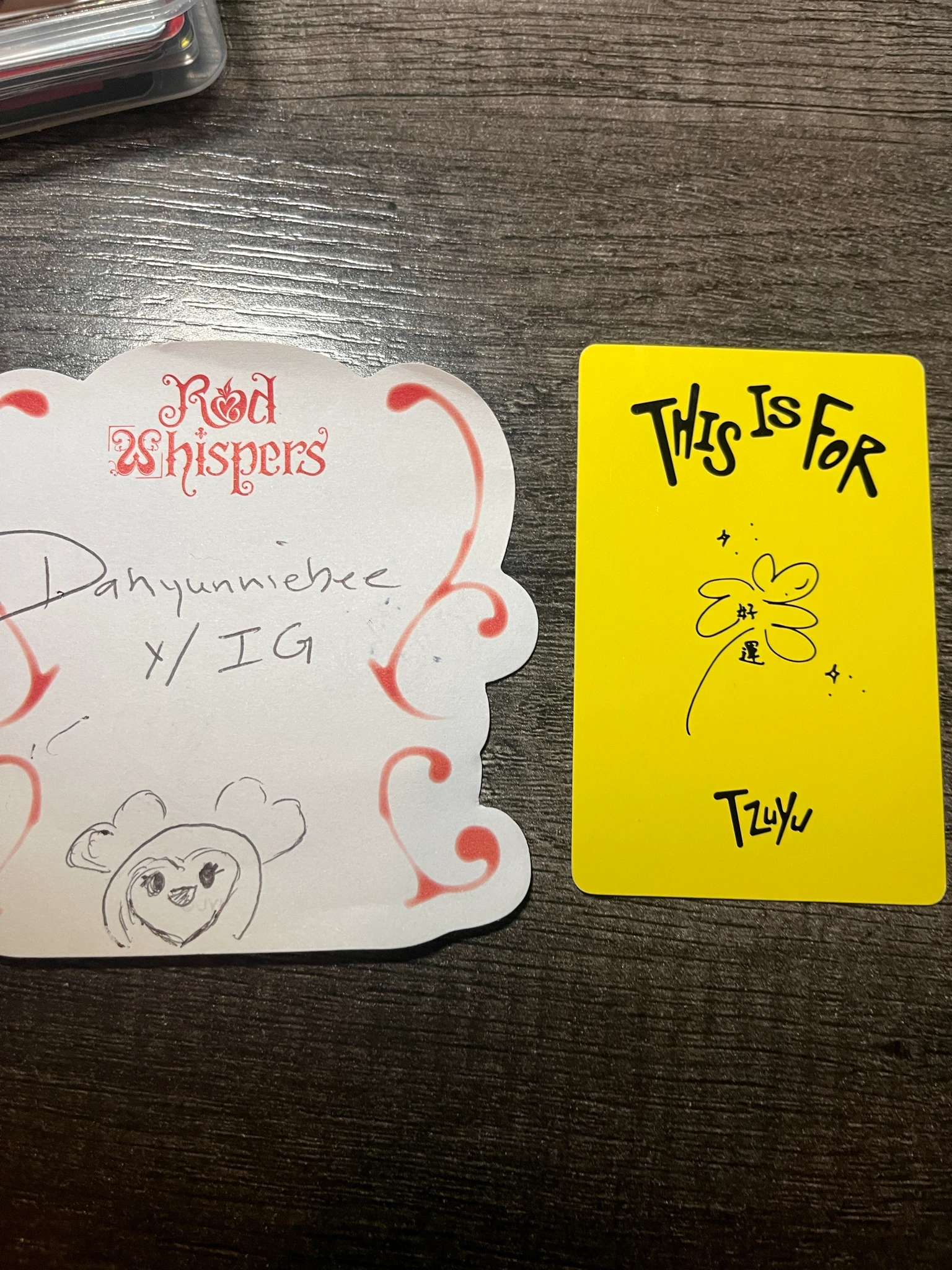 TWICE Tzuyu TWICE - Tzuyu - THIS IS FOR Album pob (pre-order benefit) round 2 yizhiyu (yzy) lucky card listing photo 3