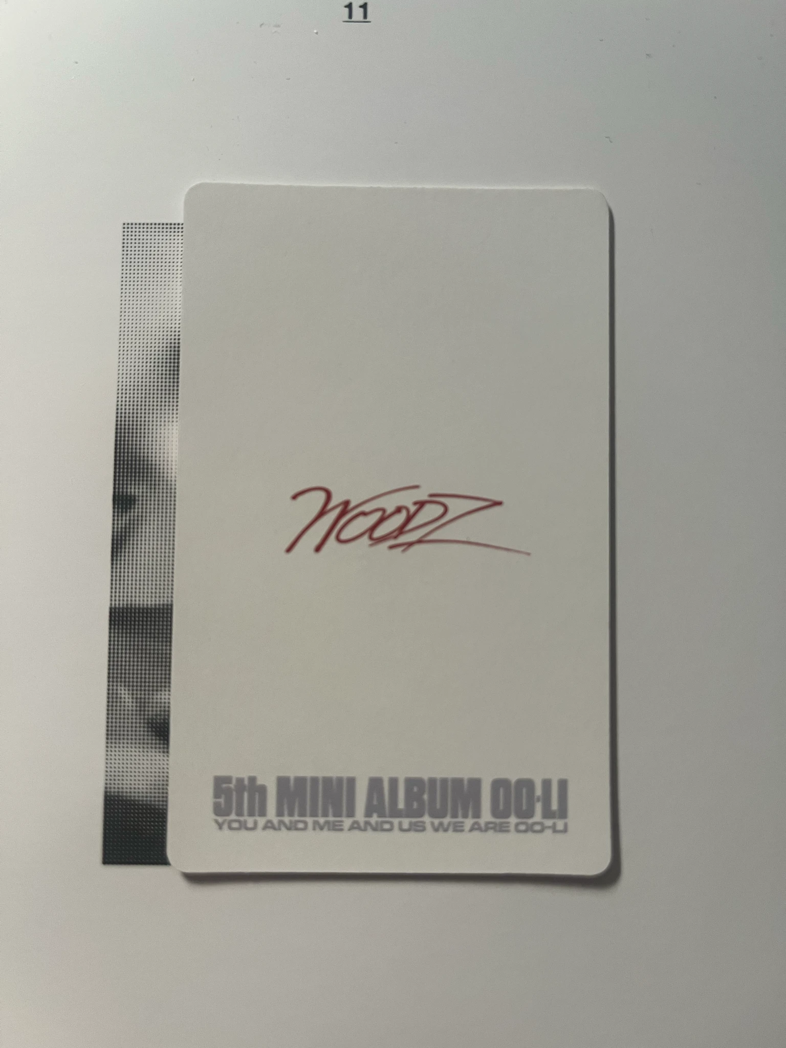WOODZ WOODZ WOODZ - WOODZ - Oo-Li Album album photocard holographic (hologram) listing photo 3