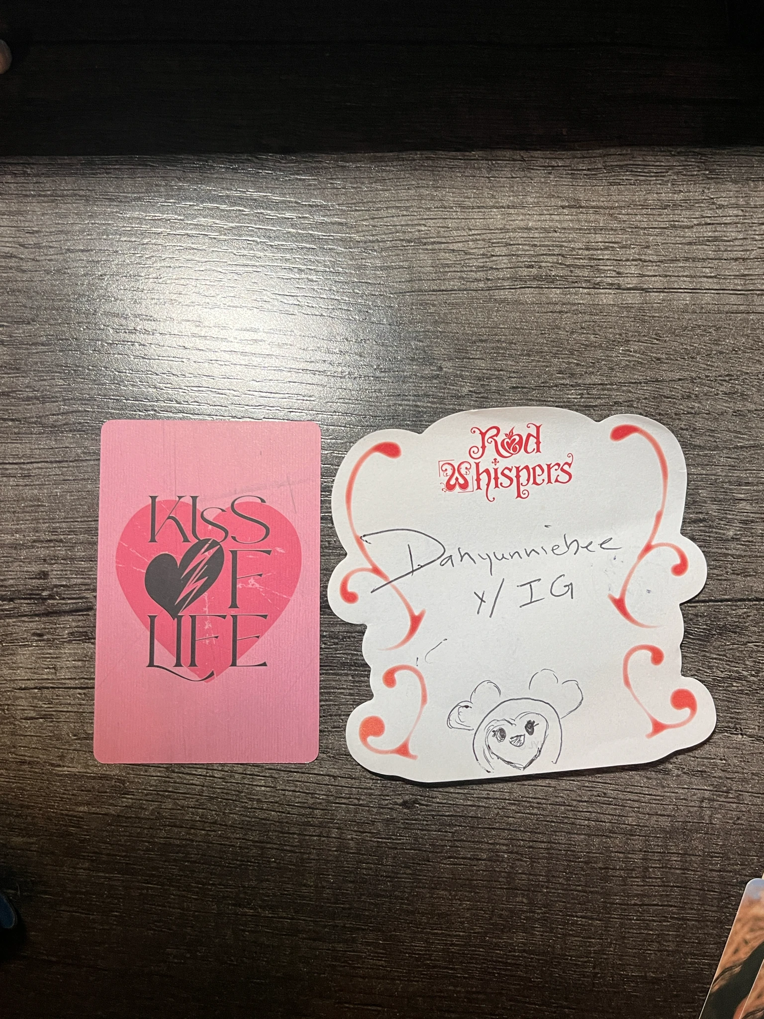 KISS OF LIFE KISS OF LIFE - Julie & Haneul - Midas Touch Album album photocard poca album listing photo 3