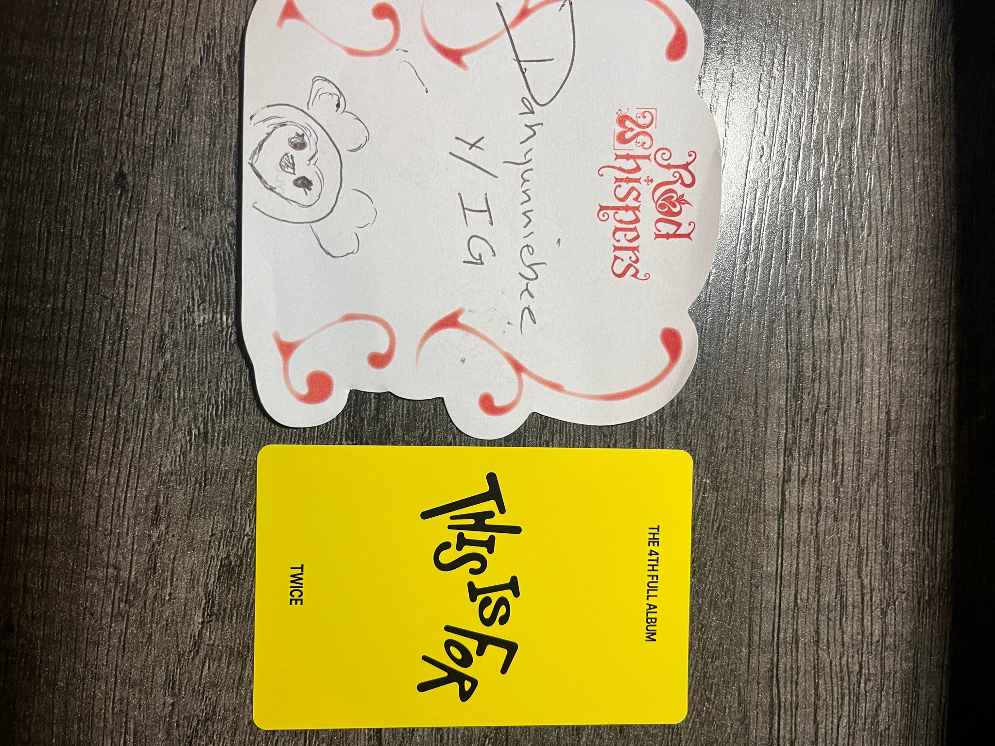 TWICE Tzuyu TWICE - Tzuyu - THIS IS FOR Album withfans / yizhiyu (yzy) video call (fancall) online round 2 listing photo 3