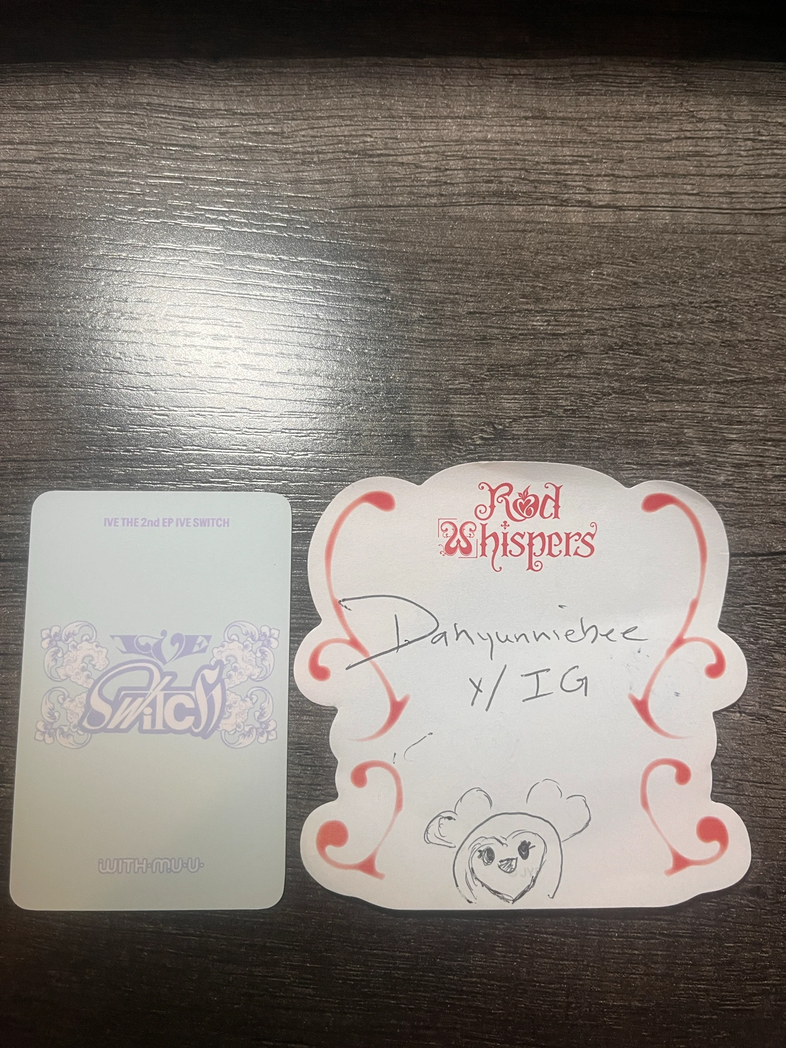 IVE Yujin IVE - Yujin - IVE SWITCH Album withmuu lucky draw round 1 listing photo 3