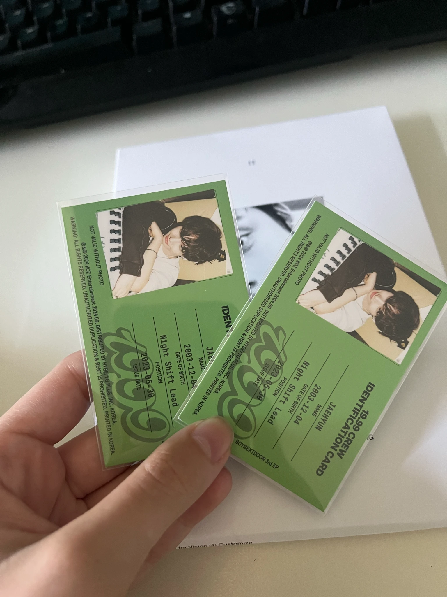 BOYNEXTDOOR Jaehyun  BOYNEXTDOOR - Jaehyun  - 19.99 Album id card listing photo 3
