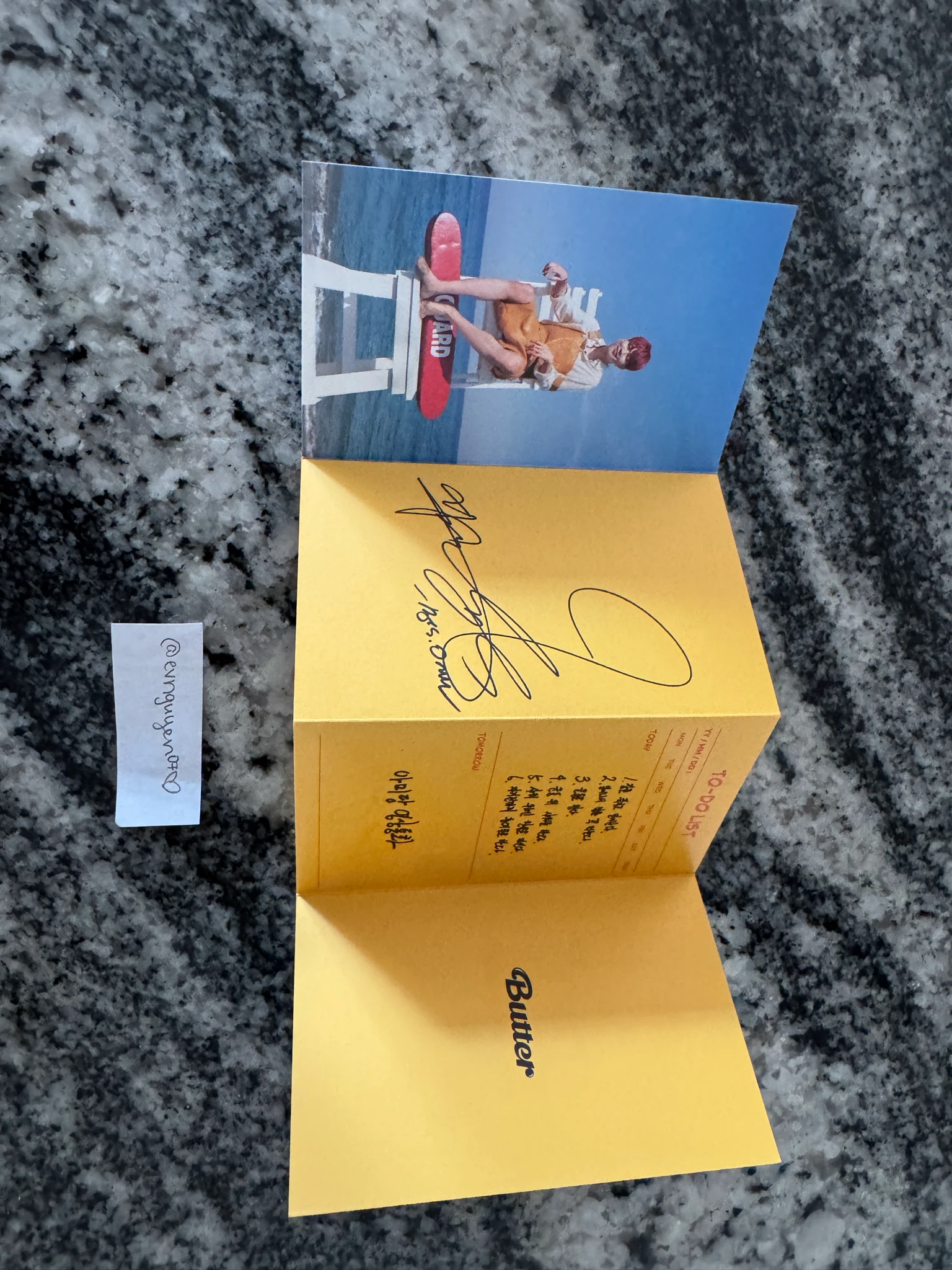 BTS Jimin BTS - Jimin - Butter Album message card album inclusion listing photo 3