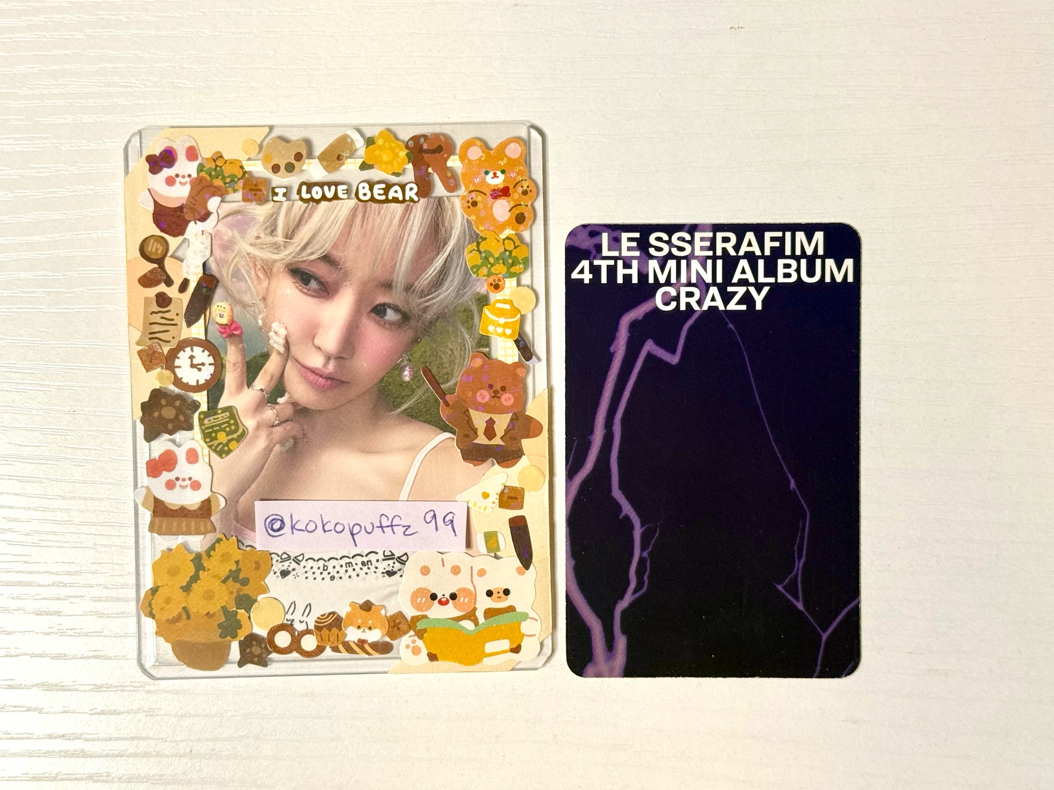 LE SSERAFIM Kim Chaewon LE SSERAFIM - Kim Chaewon - CRAZY Album target exclusive listing photo 3