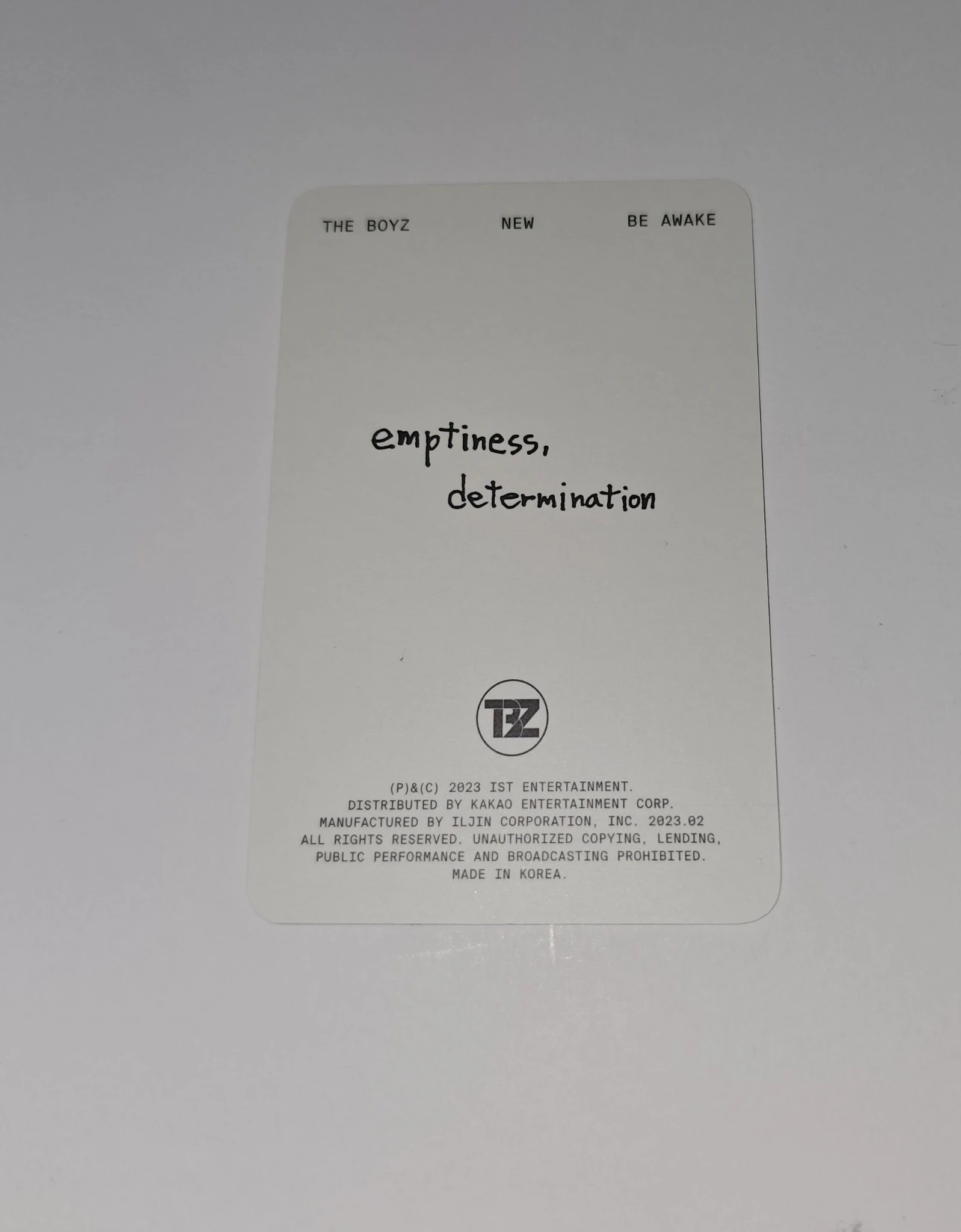 THE BOYZ New THE BOYZ - New - Be Awake Album reason version album photocard platform version listing photo 3