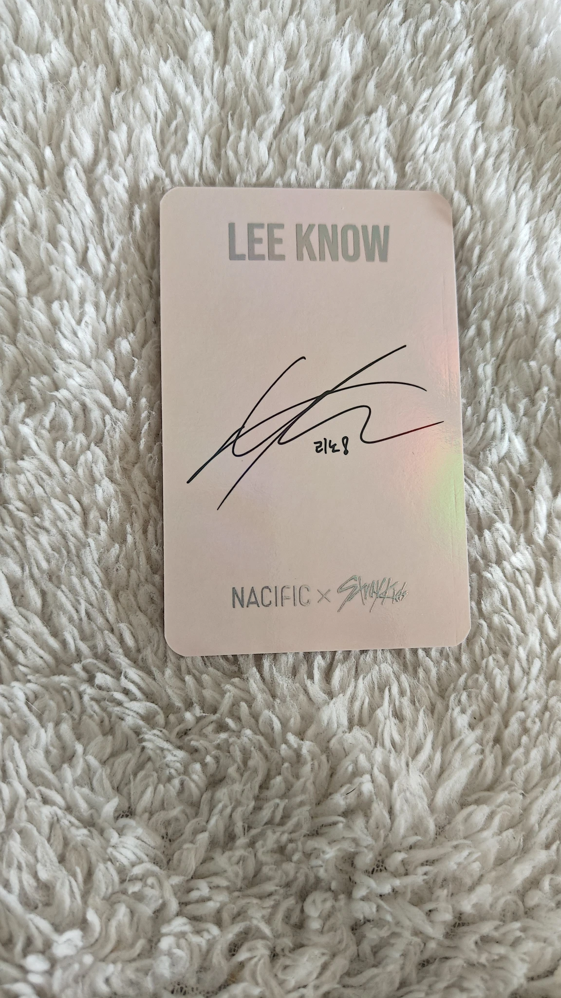 Stray Kids Lee Know Stray Kids - Lee Know - NACIFIC  x Stray Kids Other brand collaboration nacific round 3 holographic (hologram) listing photo 3
