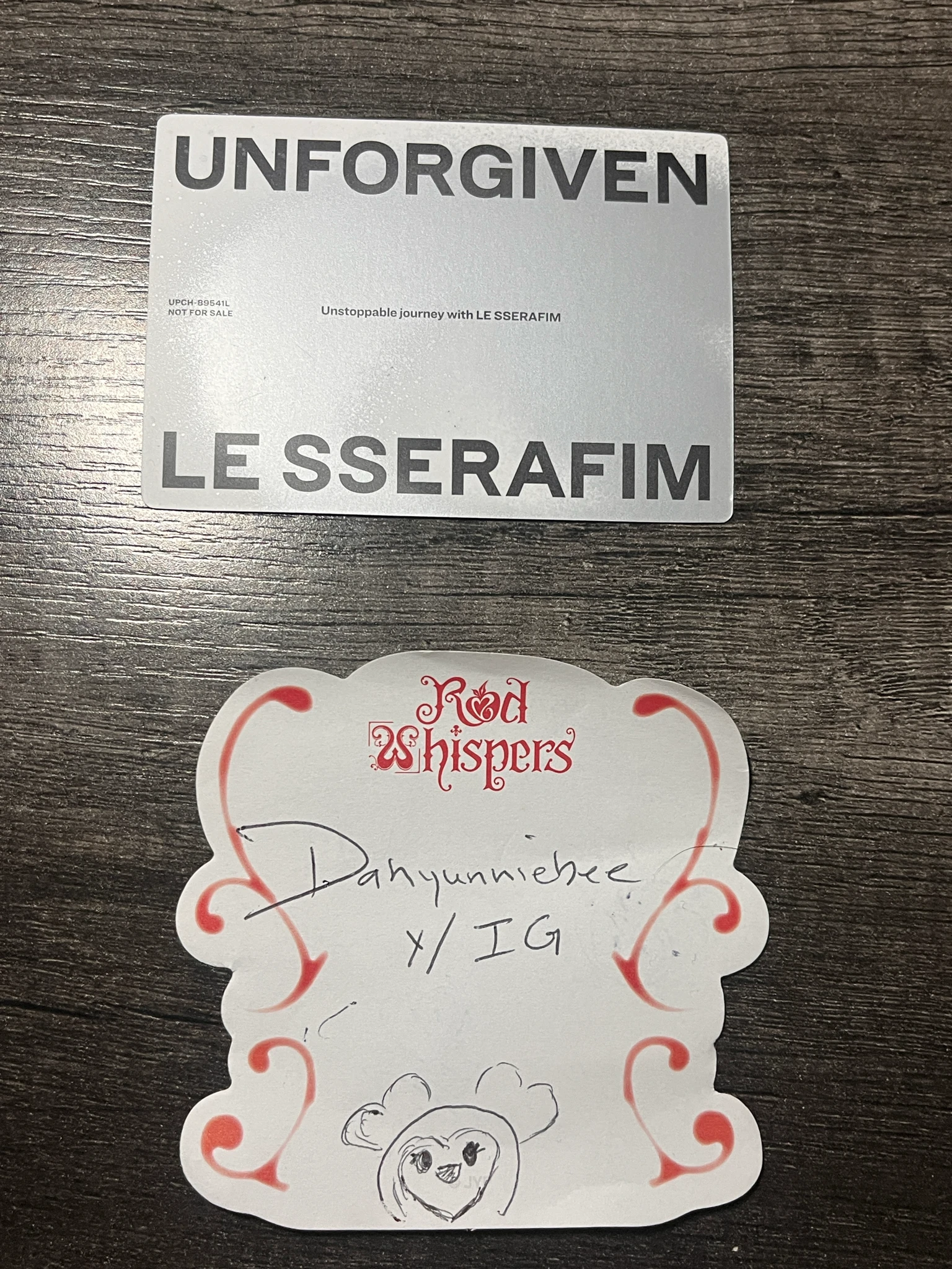 LE SSERAFIM LE SSERAFIM - UNFORGIVEN (Japanese Ver) Album target exclusive non-standard size listing photo 3