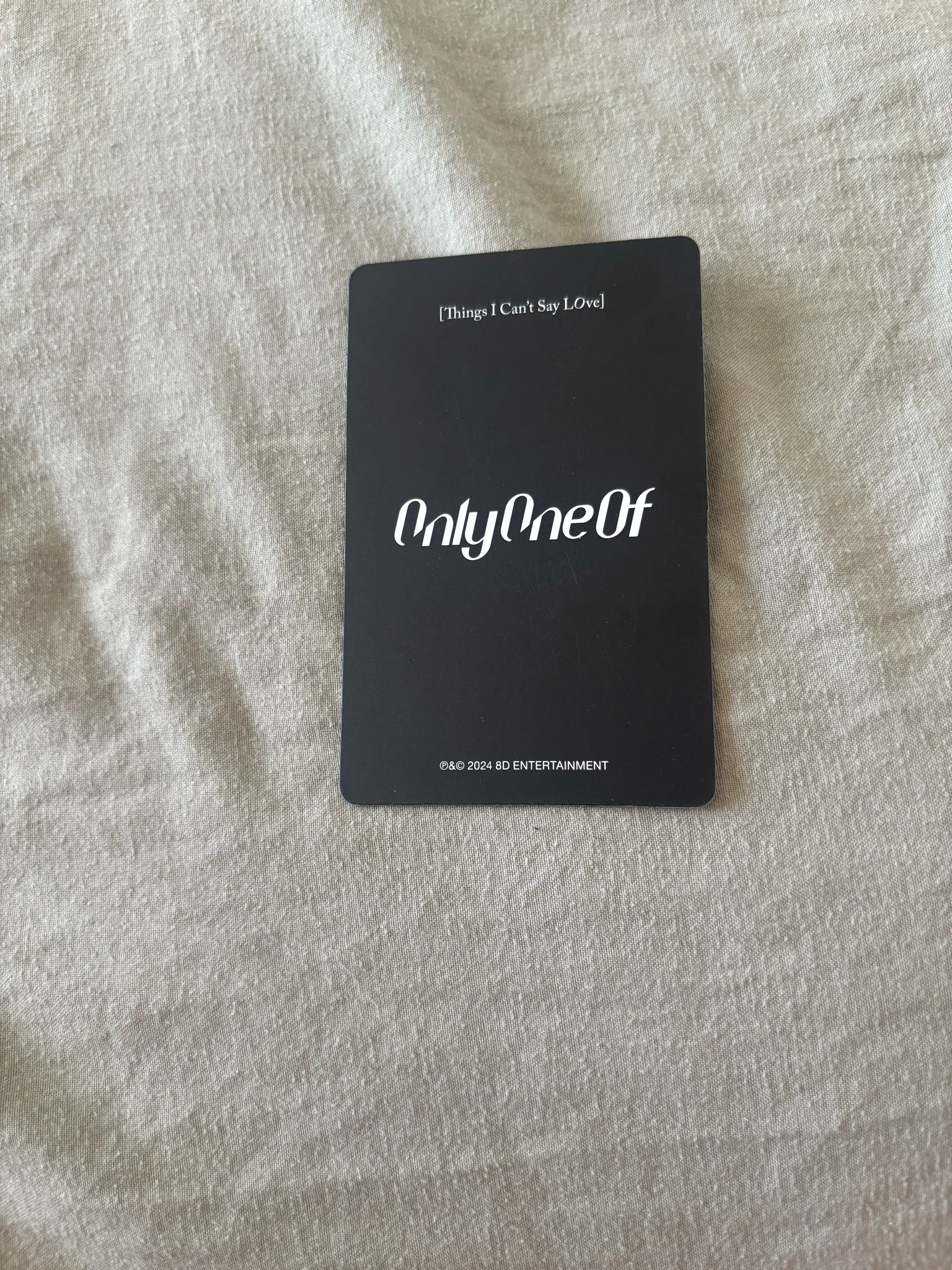 OnlyOneOf YooJung OnlyOneOf - YooJung - Things I Can’t Say LOve Album album photocard lenticular listing photo 3