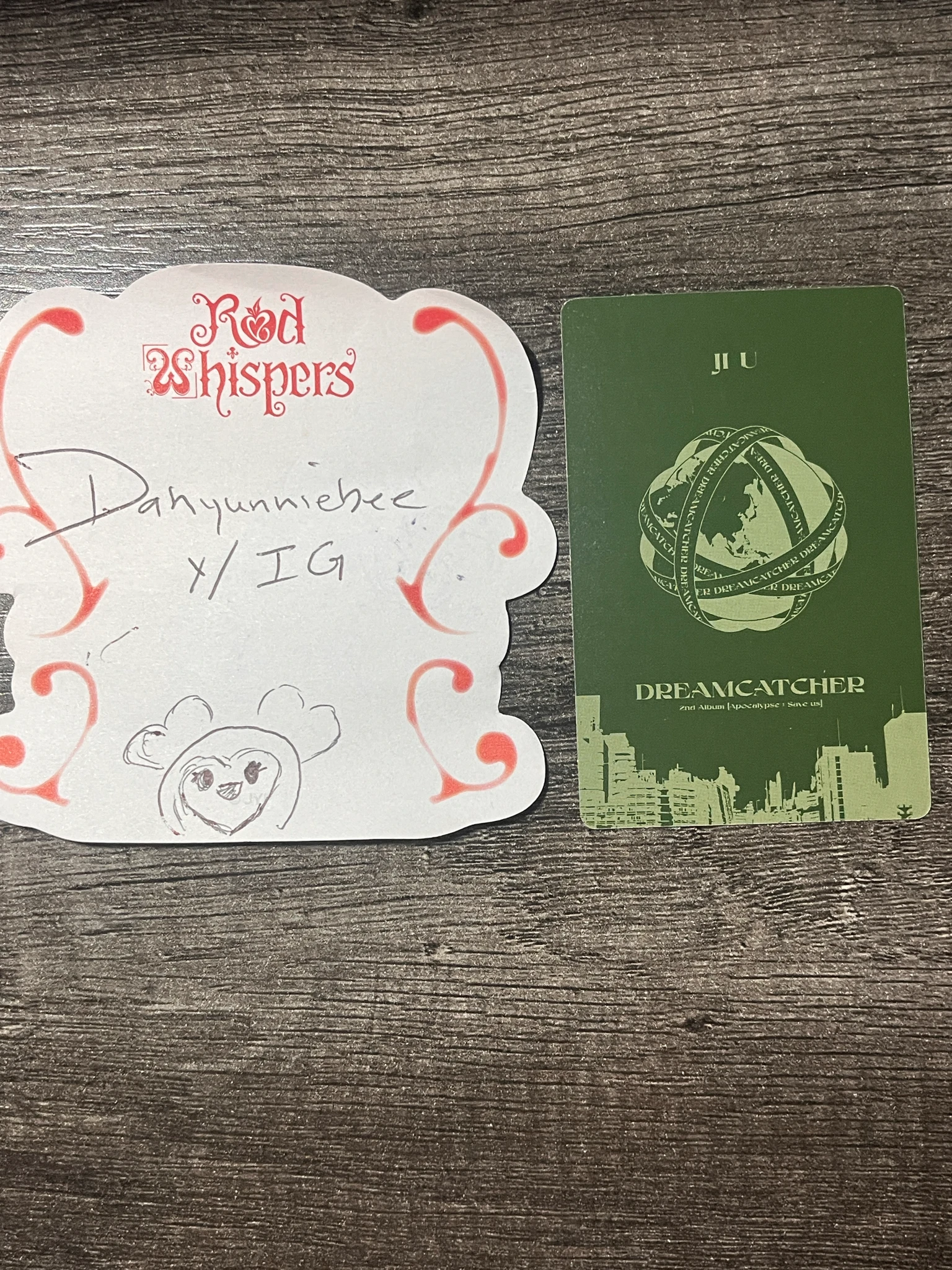 Dreamcatcher JiU Dreamcatcher - JiU - Apocalypse : Save Us Album A version V version E version album photocard korean album listing photo 3