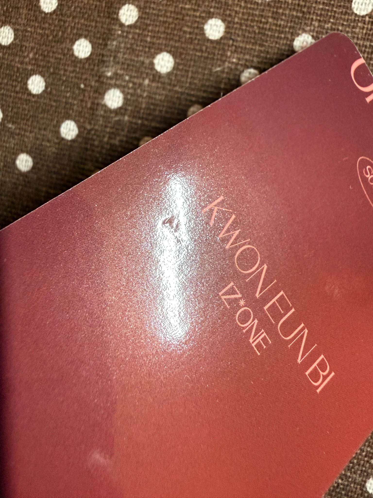 IZ*ONE Kwon Eunbi IZ*ONE - Kwon Eunbi - One-reeler / Act IV Album scene 3 version album photocard listing photo 3