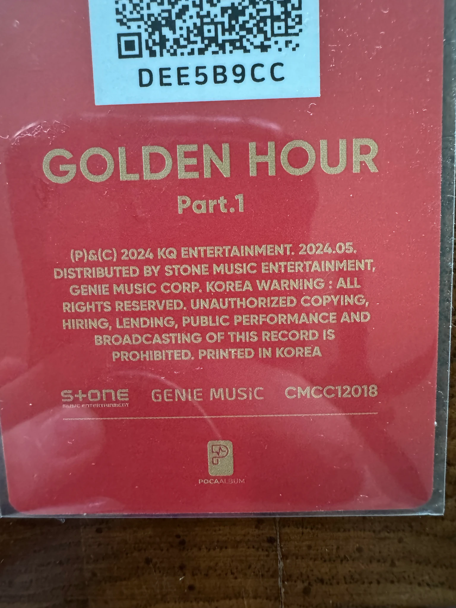 ATEEZ Mingi ATEEZ - Mingi - Golden Hour : Part.1 Album poca album qr card listing photo 3