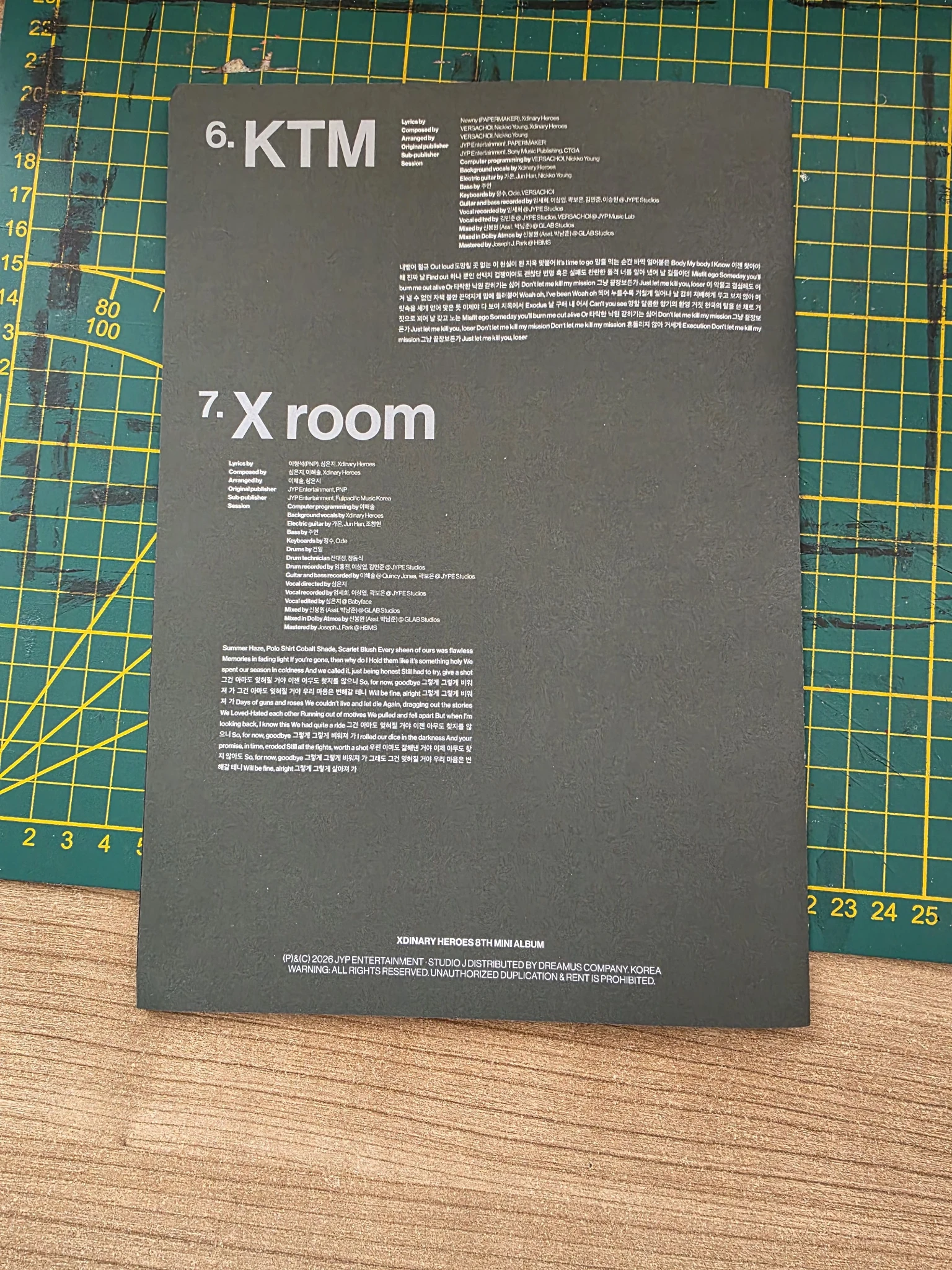 Xdinary Heroes Jun Han Xdinary Heroes - Jun Han - DEAD AND Album album inclusion hero version lyrics booklet listing photo 3