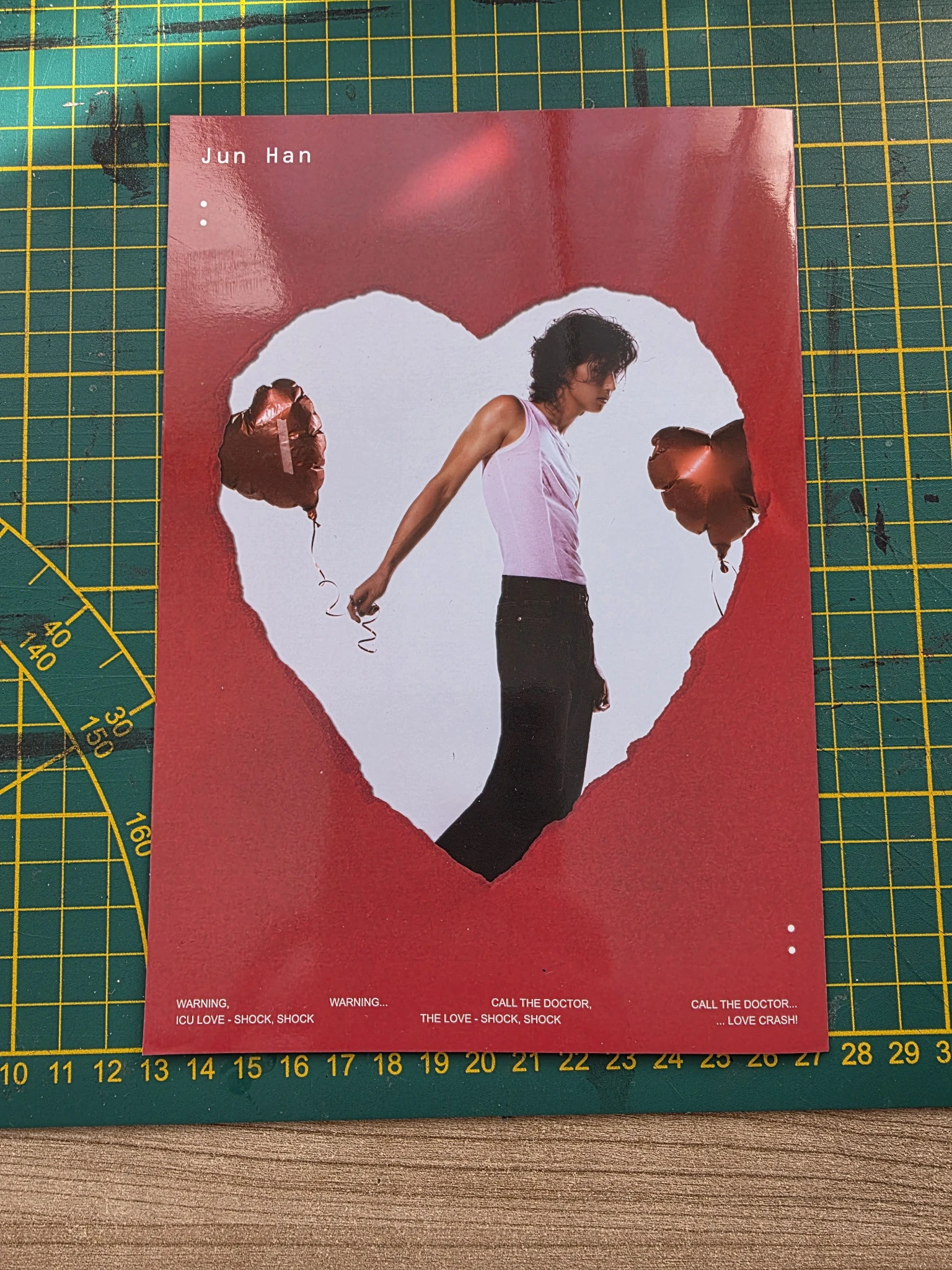 Xdinary Heroes Jun Han Xdinary Heroes - Jun Han - LXVE TO DEATH Album pob (pre-order benefit) mini folded poster love sick version listing photo 3