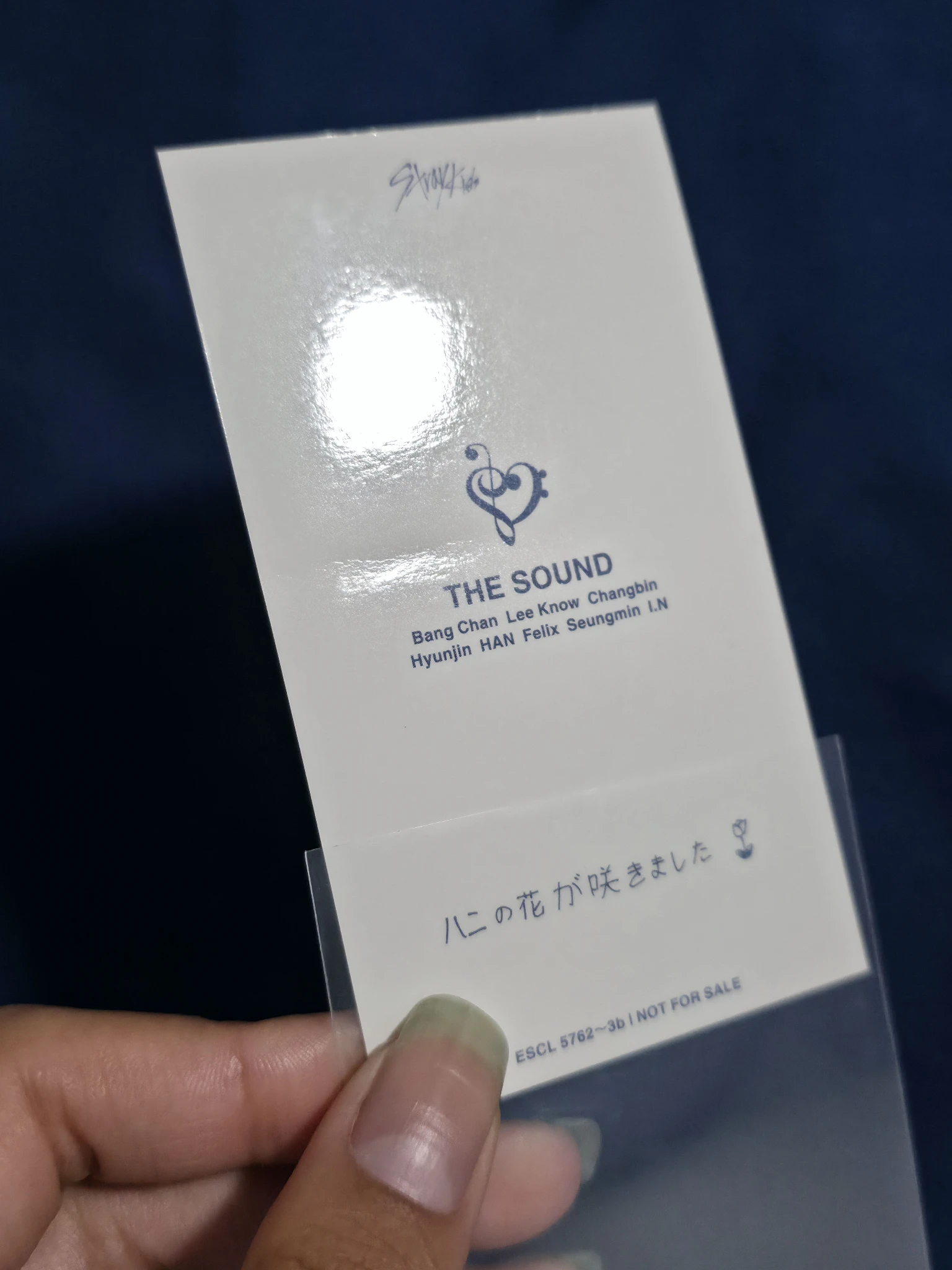 Stray Kids HAN Stray Kids - HAN - The Sound Album album photocard B version limited version listing photo 3