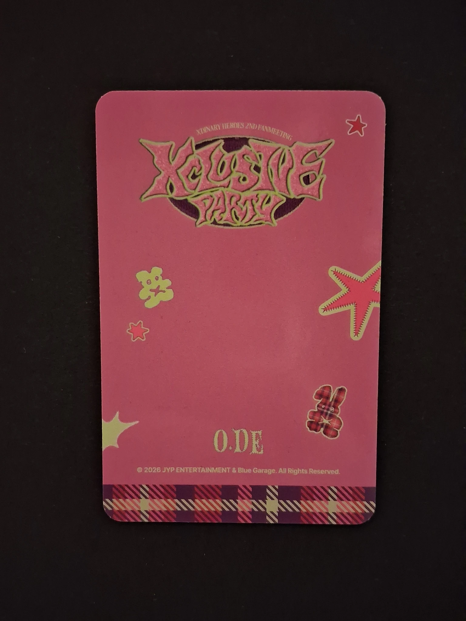 Xdinary Heroes O.de Xdinary Heroes - O.de - Xdinary Heroes 2nd Fanmeeting XCLUSIVE PARTY Event merch photocard concept version non-selfie photocard set listing photo 3