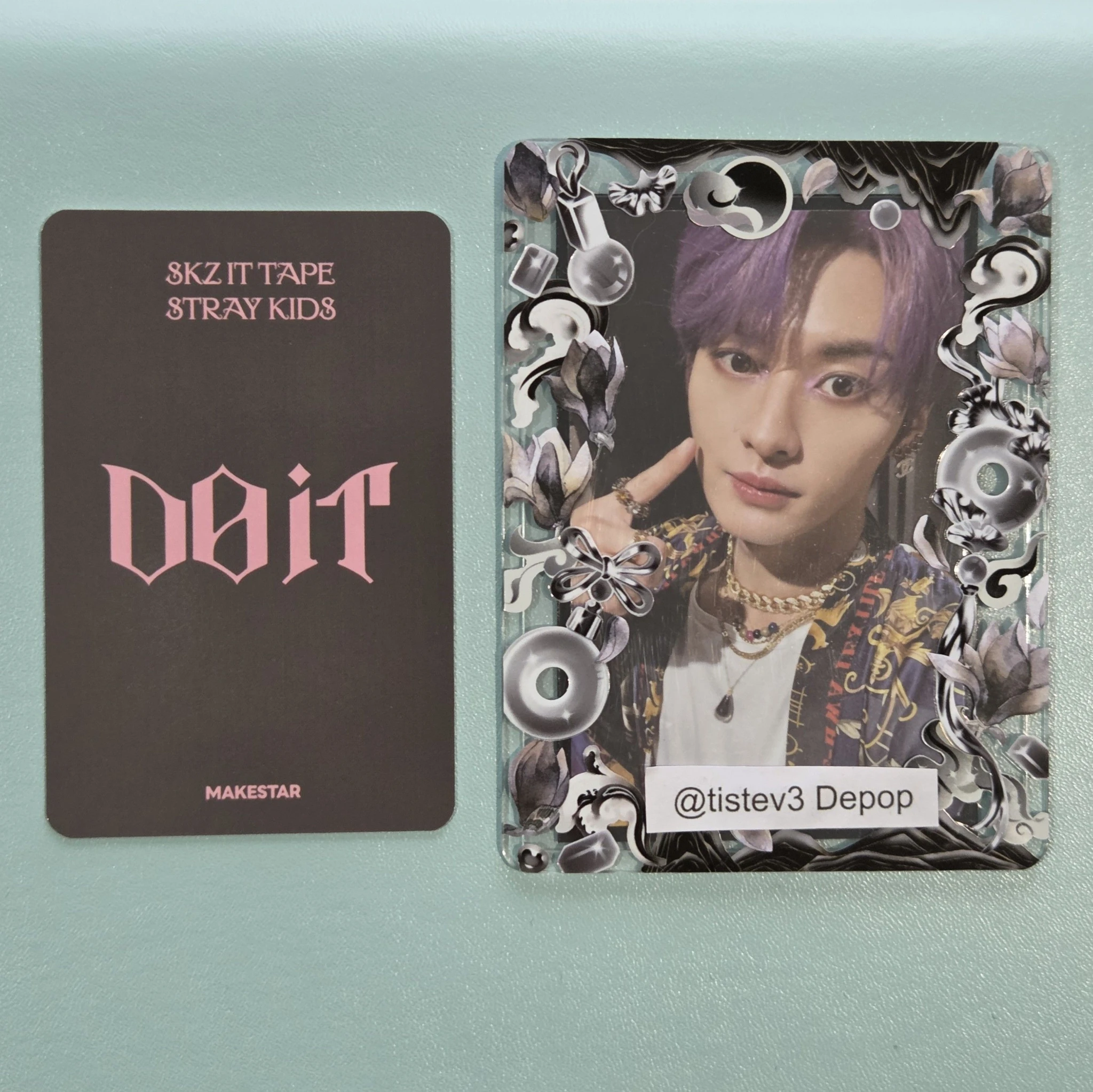 Stray Kids Hyunjin Stray Kids - Hyunjin - Do It Album pre-order benefit (pob) makestar holographic (hologram) listing photo 3